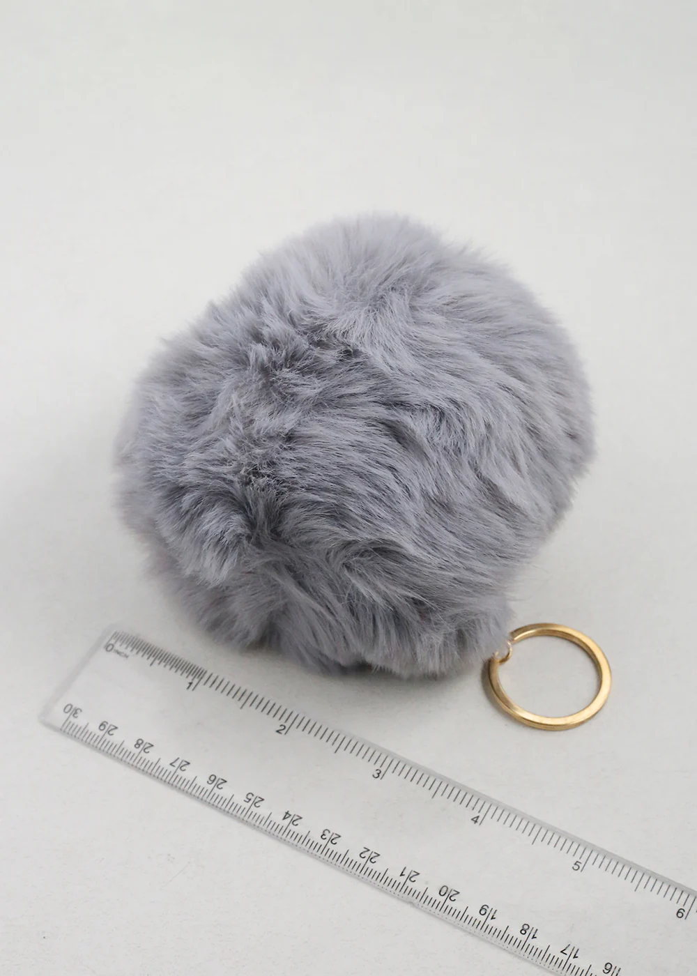 Fuzzy Pom Pom Keychain - Mrs Treak