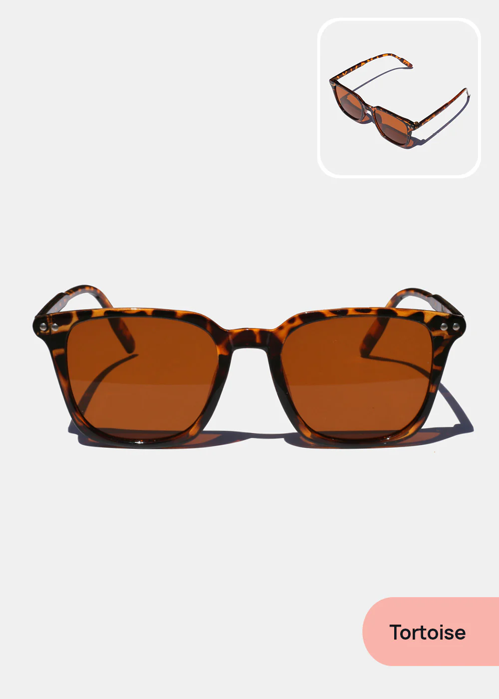 Rectangular Double-Bridge Sunglasses - Mrs Treak
