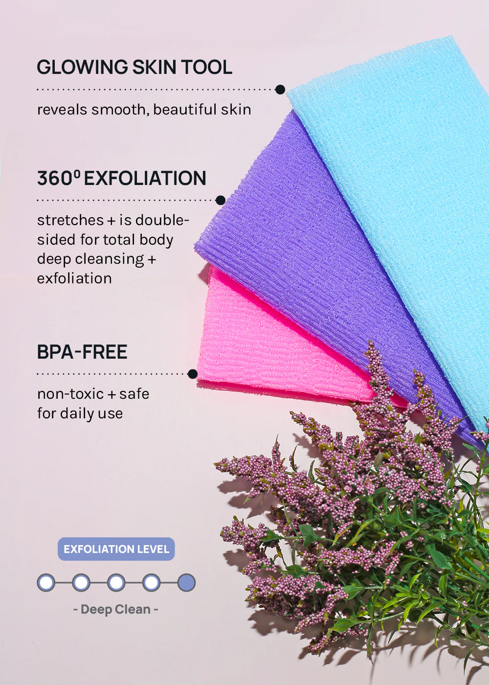 Official Key Items Exfoliating Bath Towel - Mrs Treak