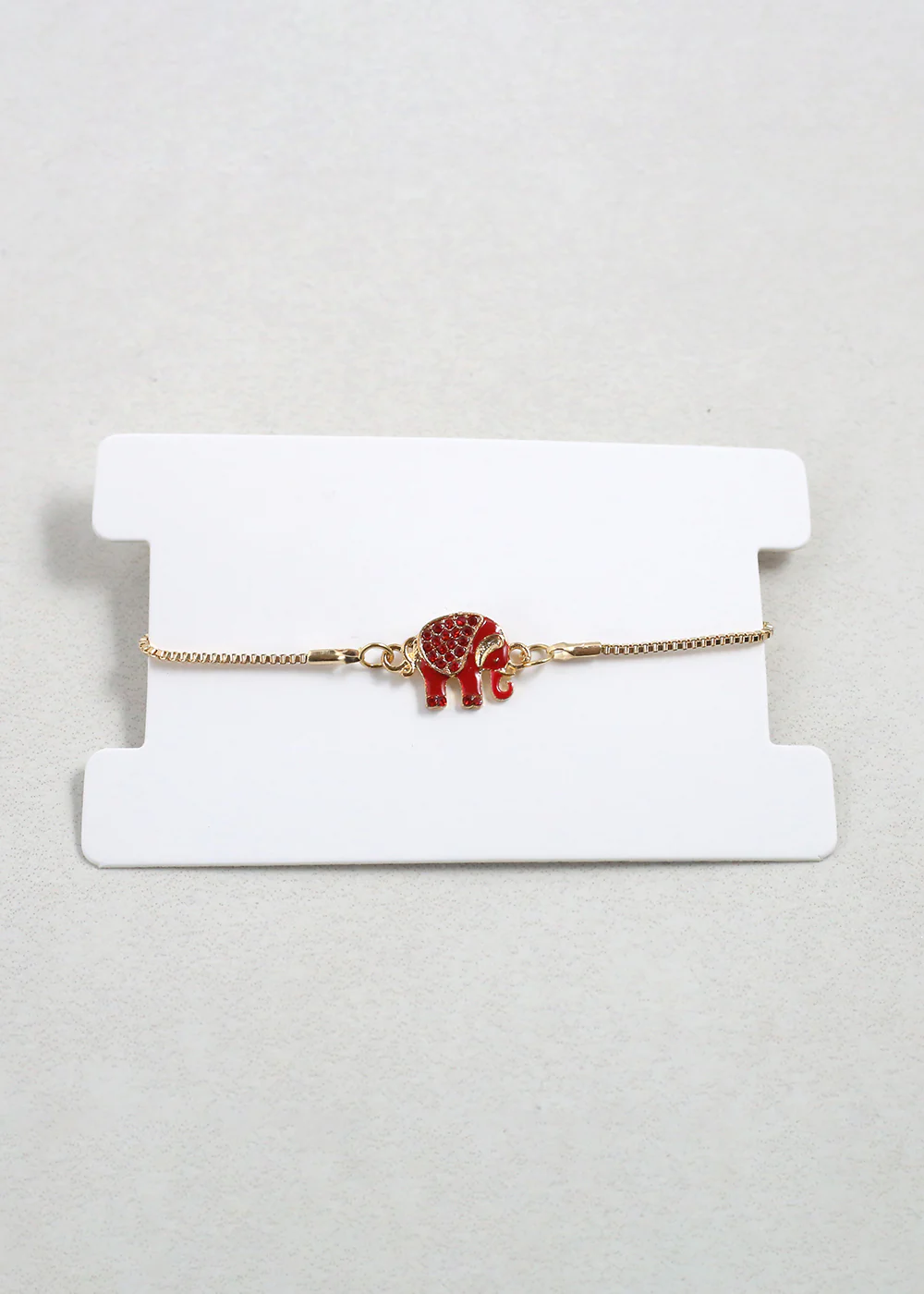 Gold Elephant Charm Bracelet - Mrs Treak