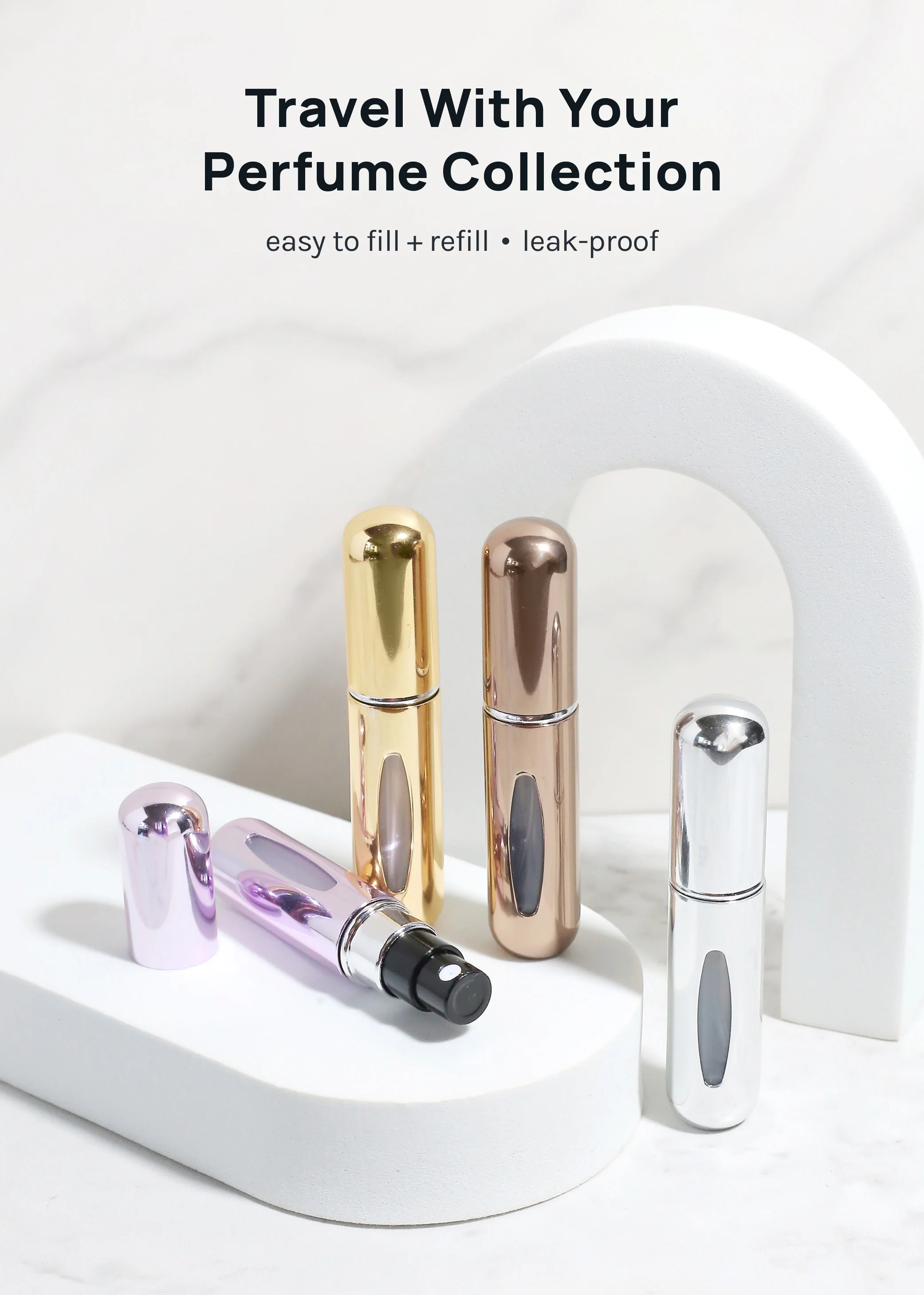 Miss A Refillable Perfume Atomizers �C Value Set - Mrs Treak