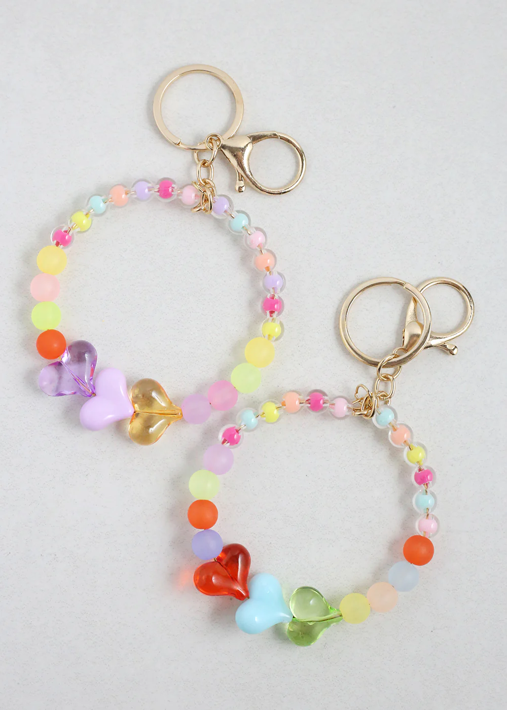 Colorful Heart Keychain Bracelet - Mrs Treak
