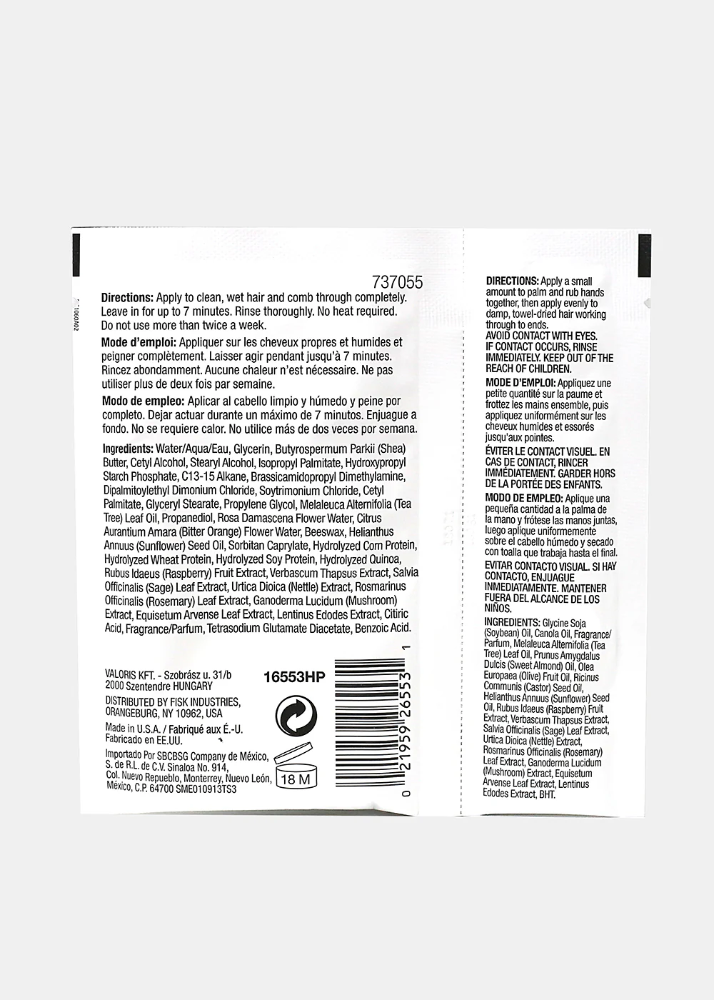 Hair Chemist- Volumize Hair Mask and Oil - Mrs Treak