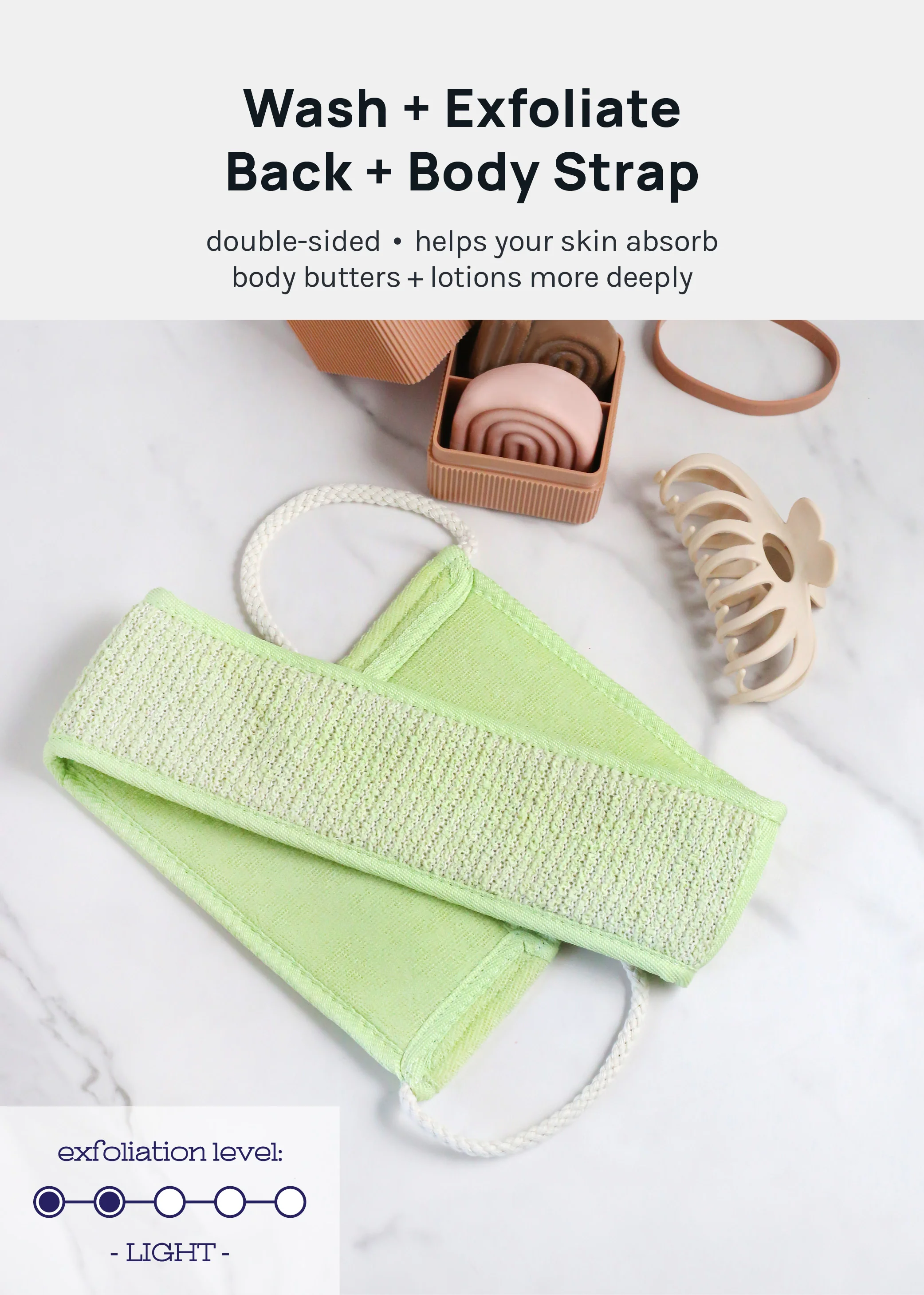 AOA Dual Exfoliating Body Scrubber - Mrs Treak