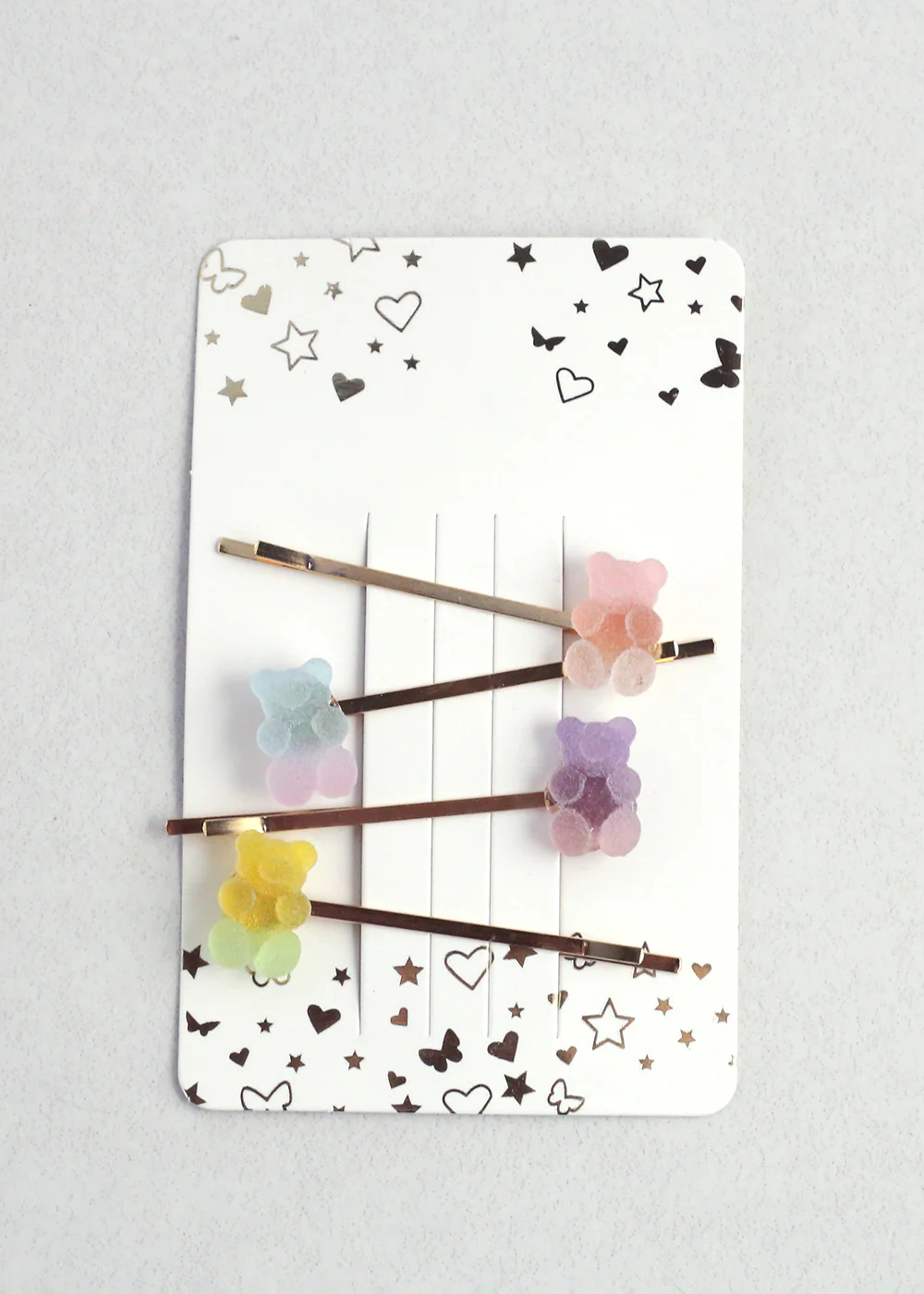 4 Piece Matte Bear Hairpins - Mrs Treak