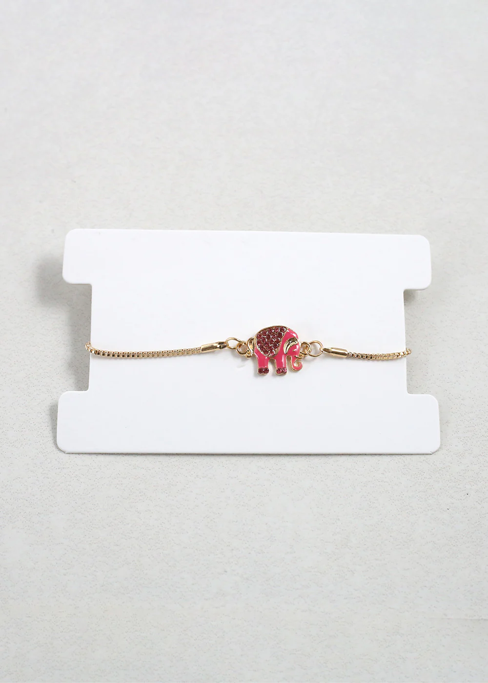 Gold Elephant Charm Bracelet - Mrs Treak