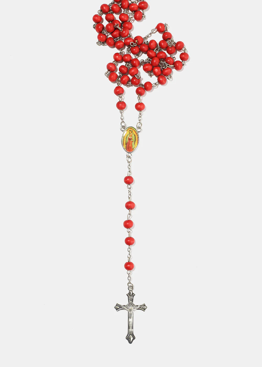 Red Beaded Rosary - Mrs Treak