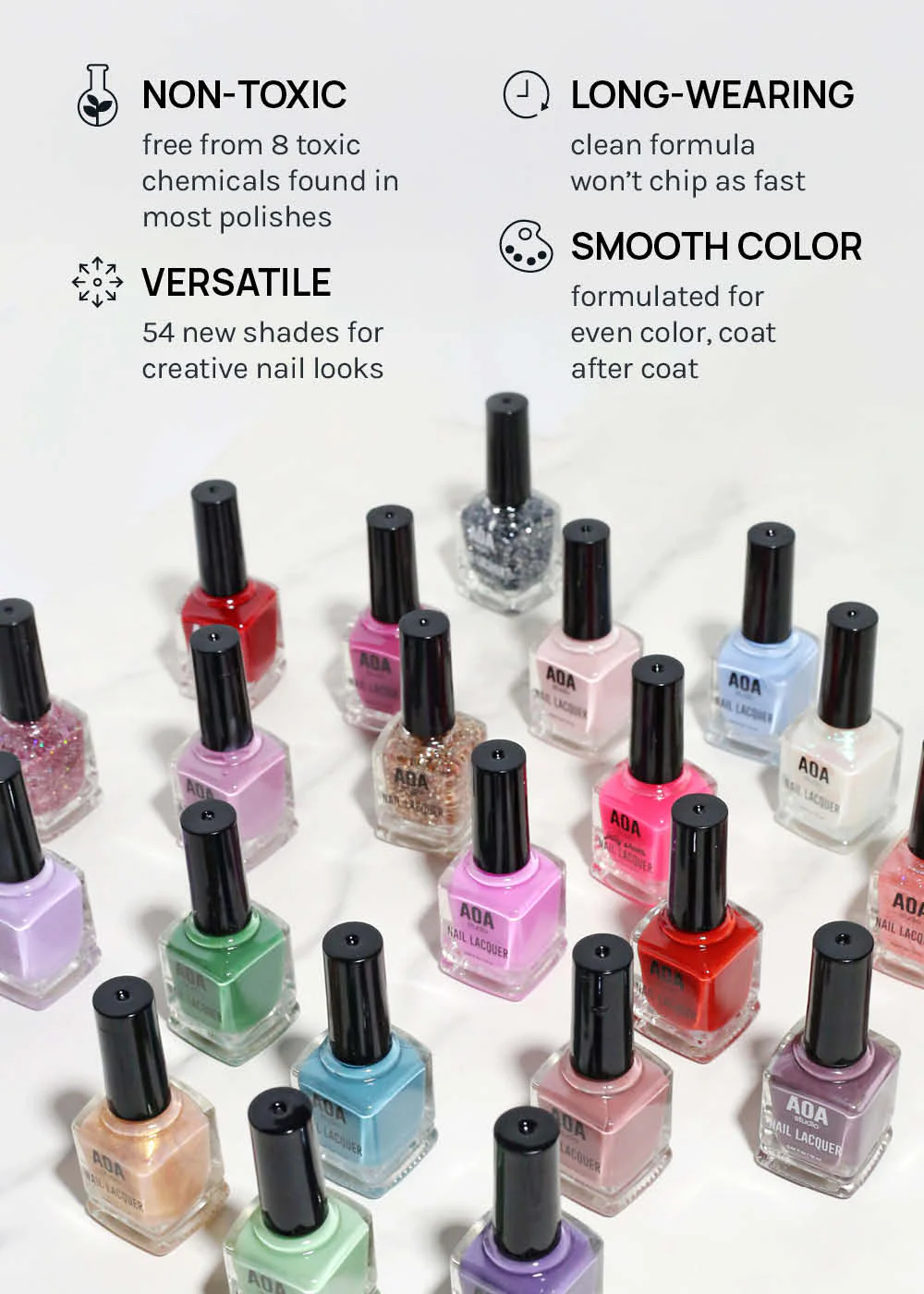 AOA Nail Lacquer �C Pinks - Mrs Treak