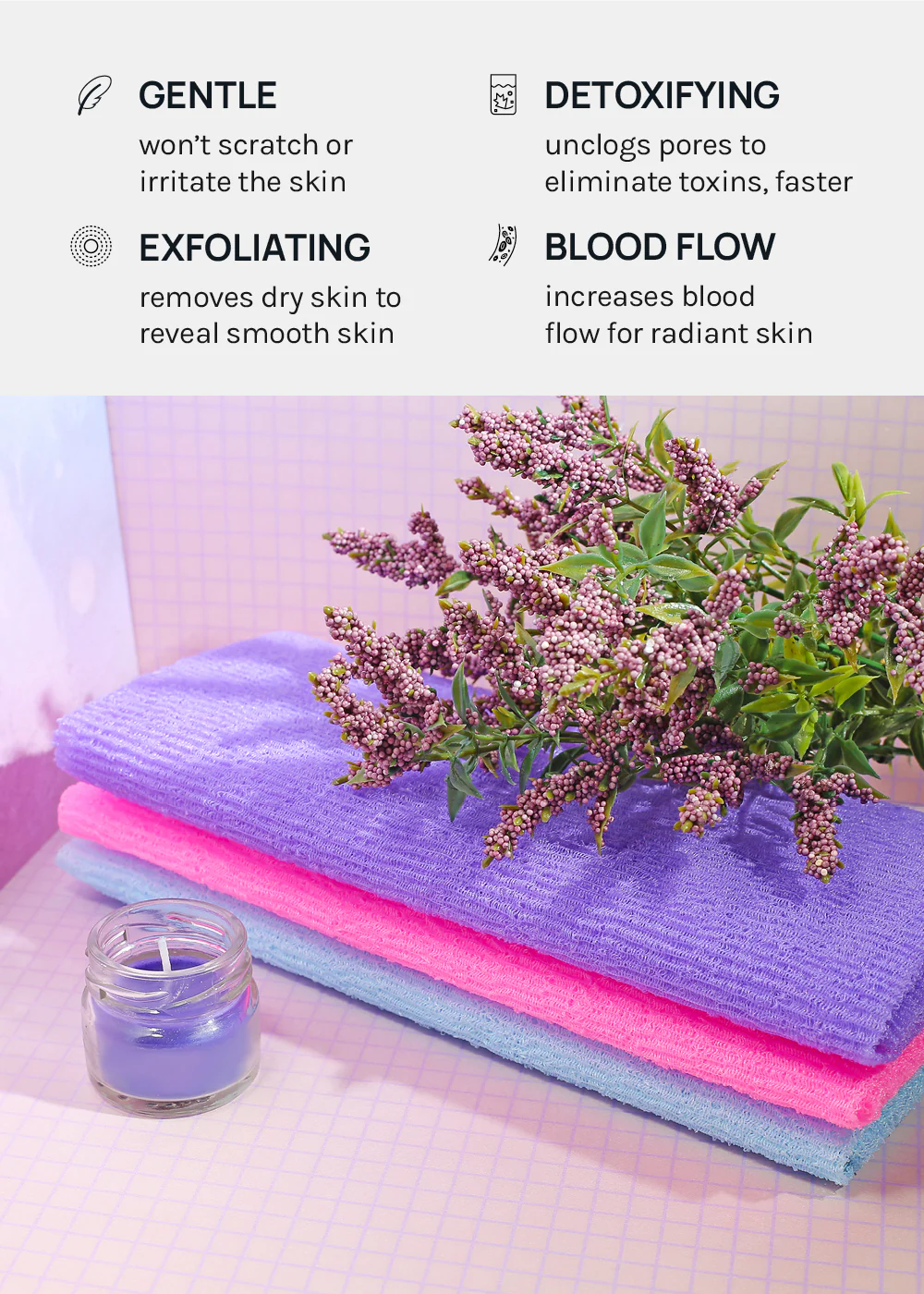 Official Key Items Exfoliating Bath Towel - Mrs Treak