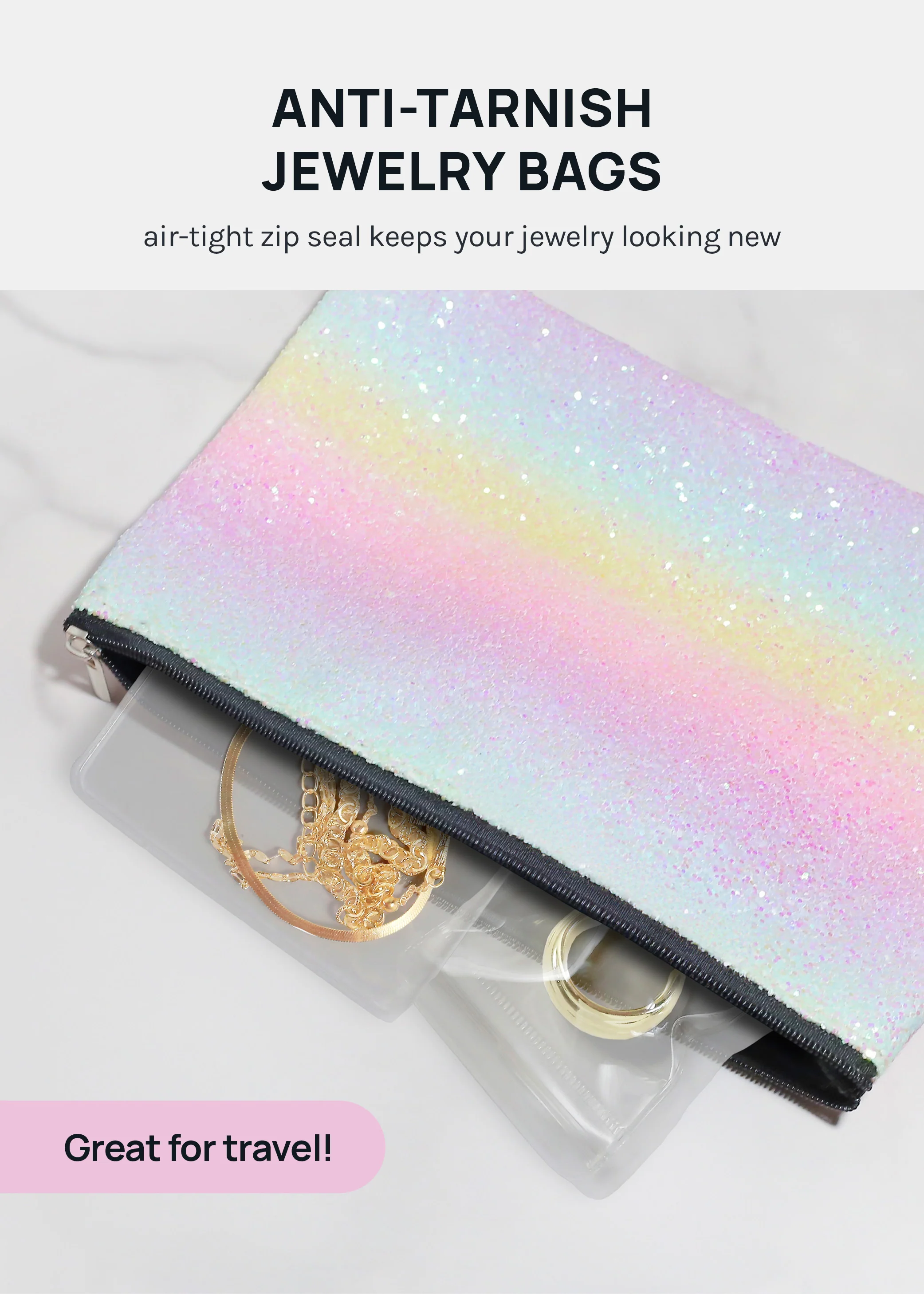 Miss A Anti-Tarnish Jewelry Bags - Mrs Treak