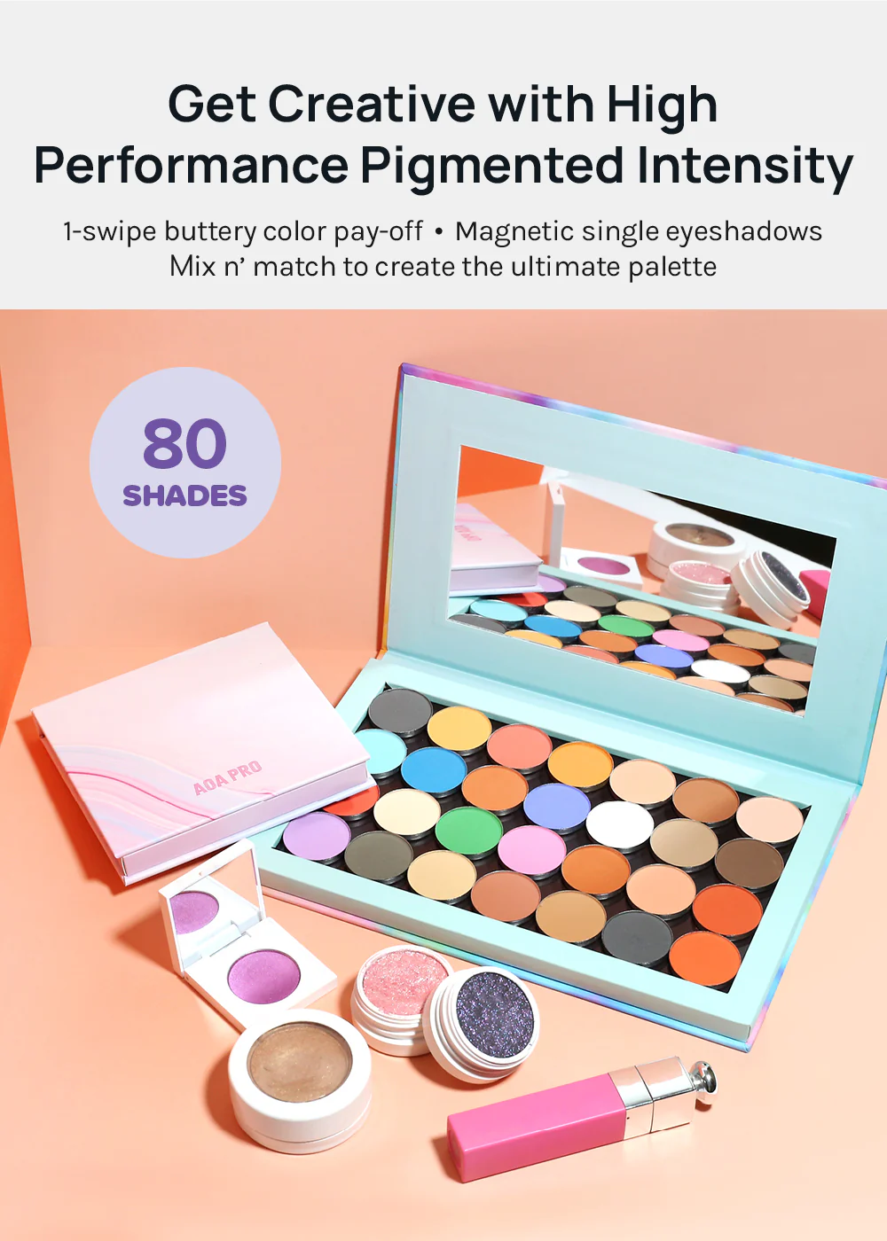 AOA Single Pressed Eyeshadow - Mahogany - Mrs Treak