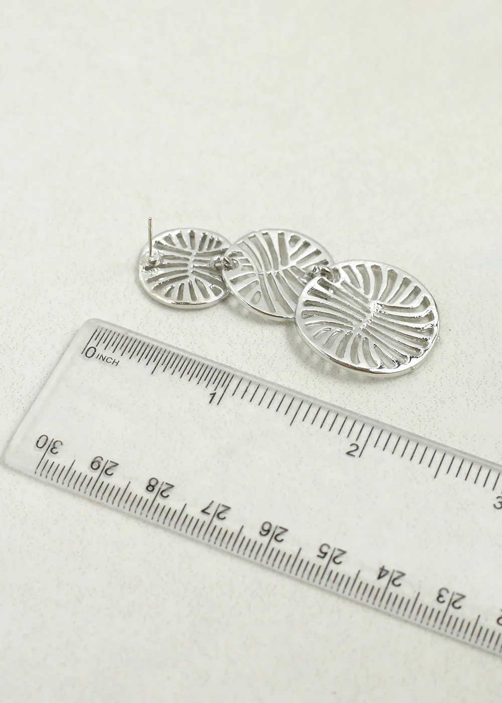 Triple Disc Dangle Earrings - Mrs Treak