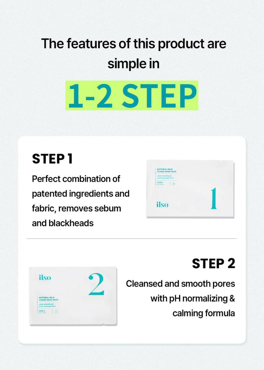 ilso Natural Mild Clear Nose Pack - Mrs Treak