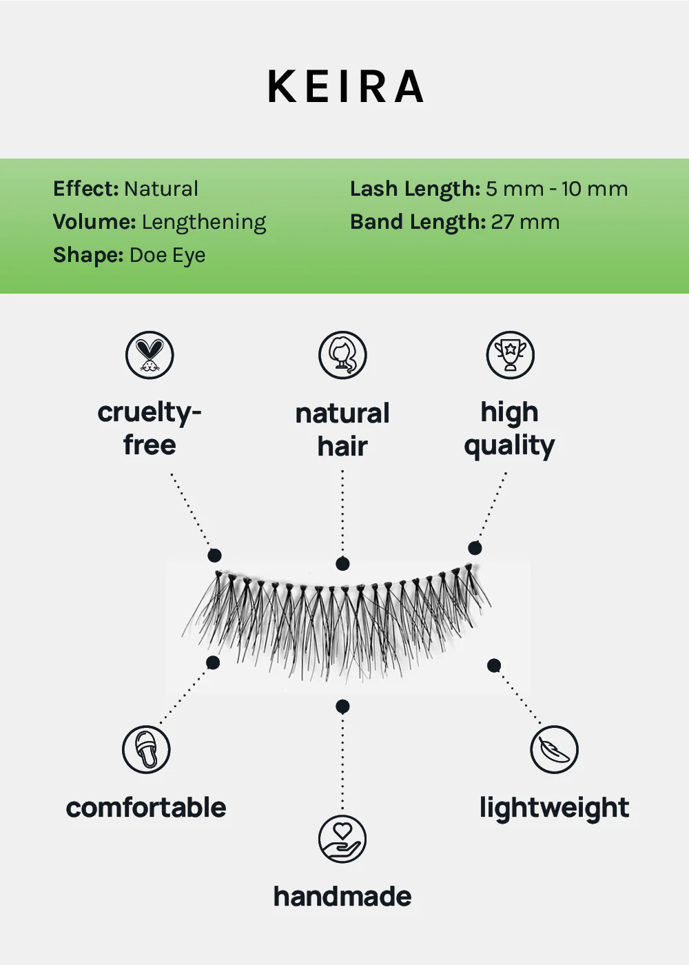 AOA Studio Eyelashes - Keira - Mrs Treak