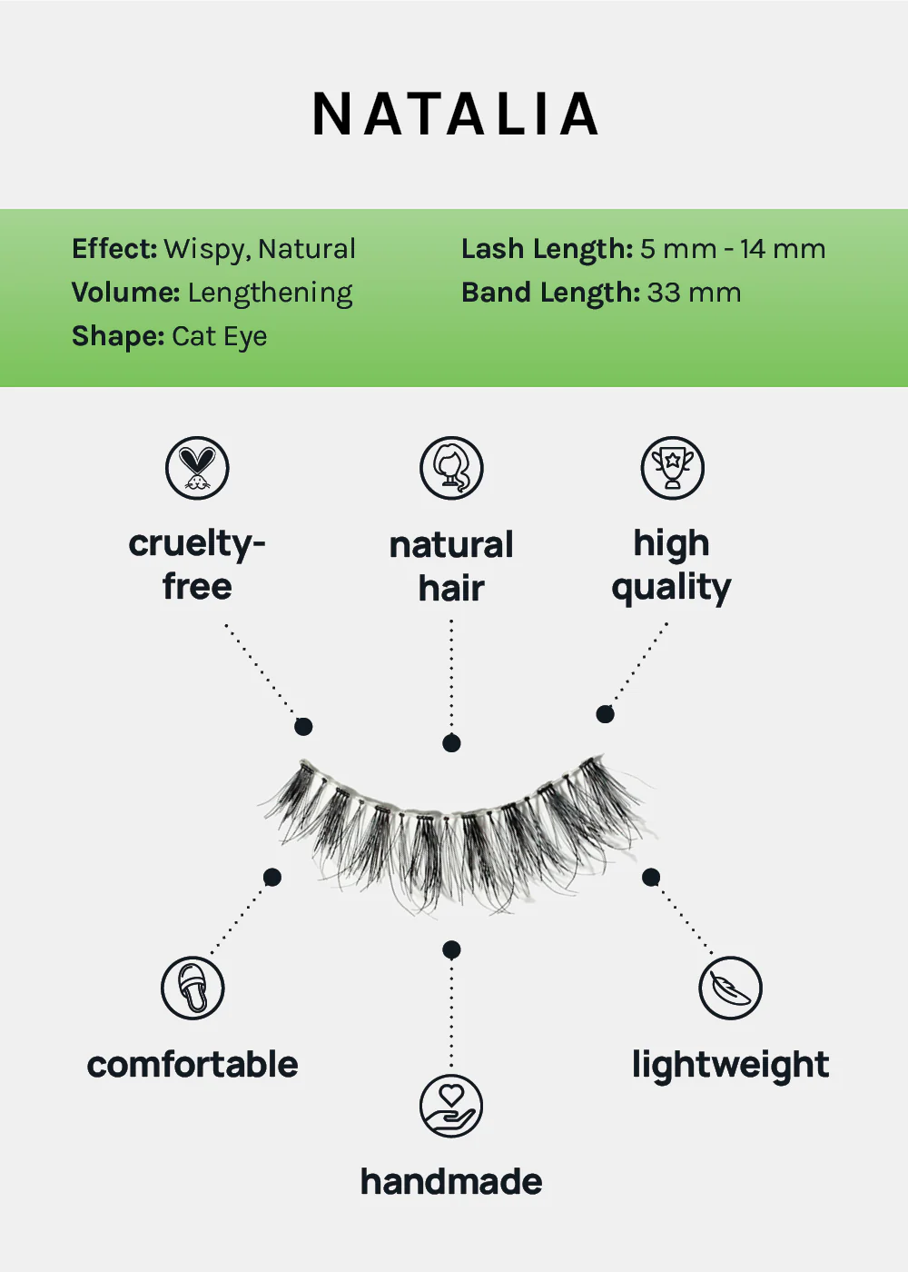 AOA Studio Eyelashes - Natalia - Mrs Treak