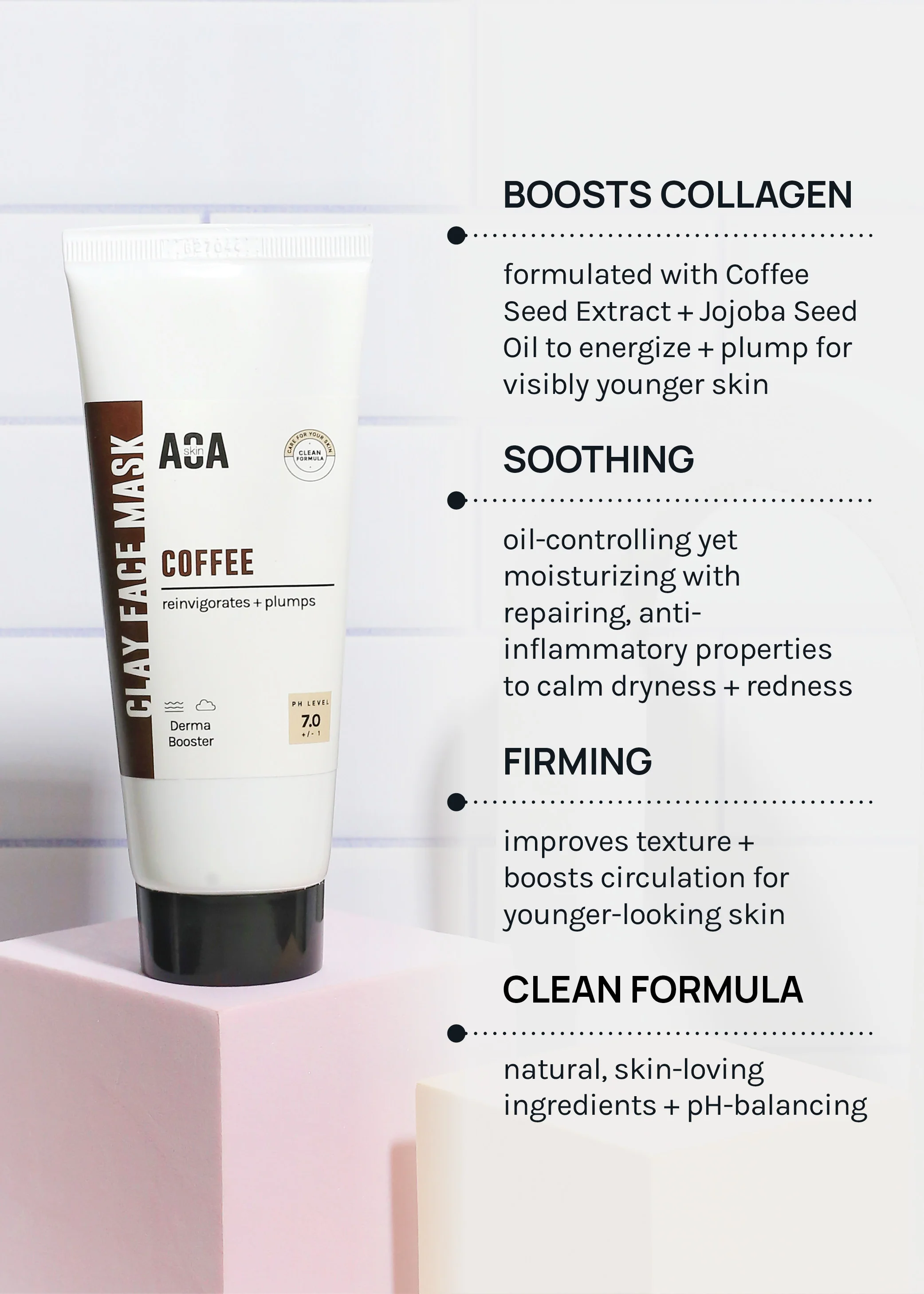 AOA Skin Coffee Clay Face Mask - Mrs Treak