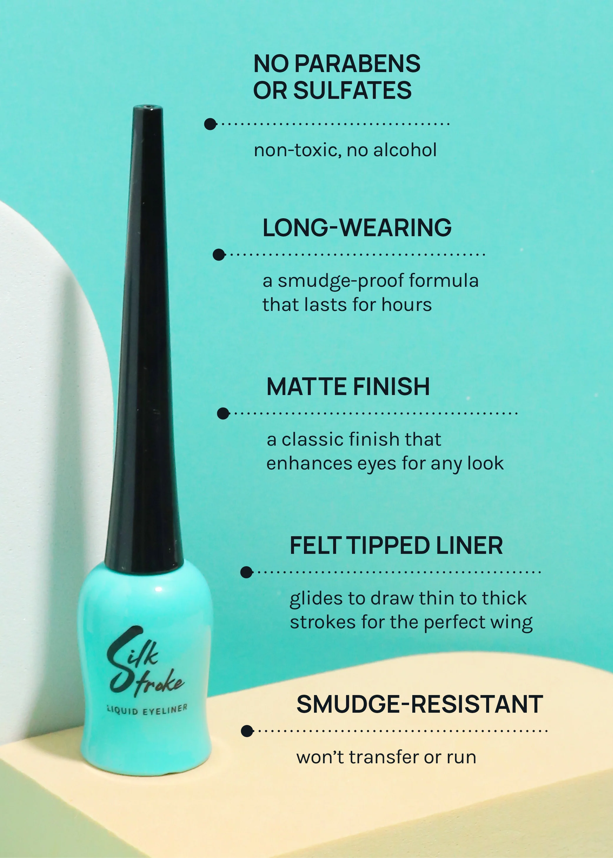 AOA Silk Stroke Liquid Eyeliner - Mrs Treak