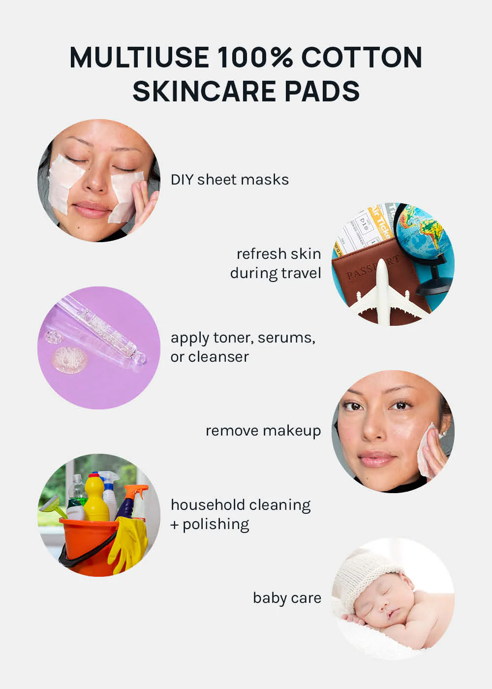 AOA Skin Clean Cotton Skincare Pads - Mrs Treak