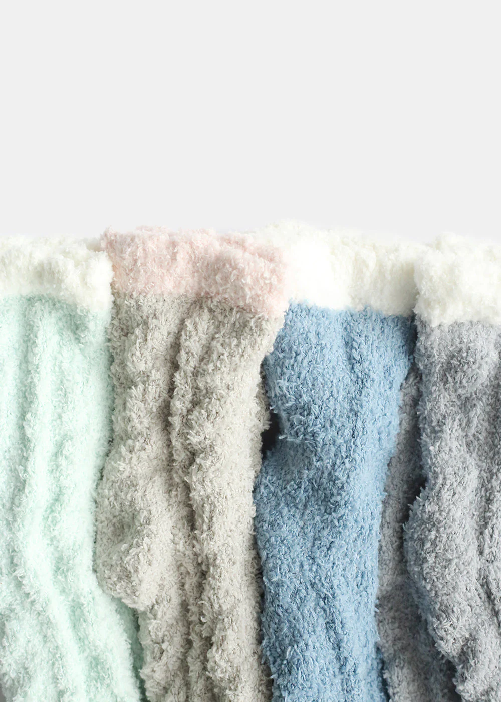 Two Tone Fuzzy Socks - Mrs Treak