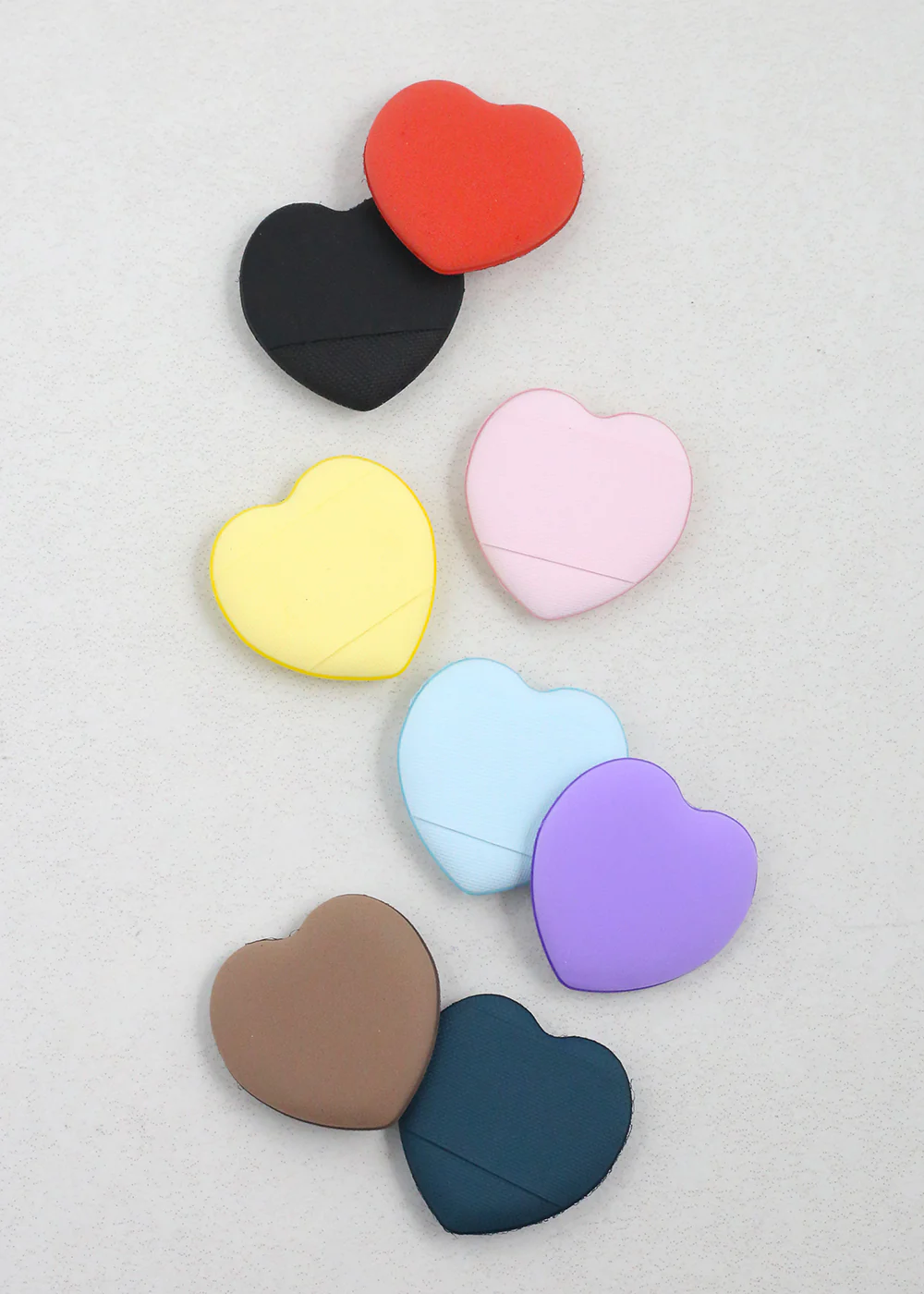 4-Piece Mini Heart-Shaped Makeup Puff Set - Mrs Treak