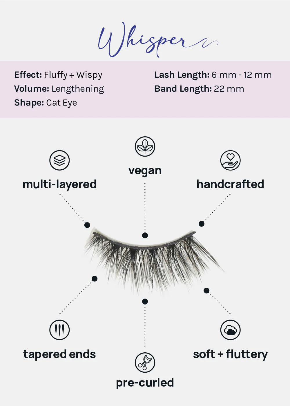 Demi-Dream Half Lashes �C Whisper - Mrs Treak