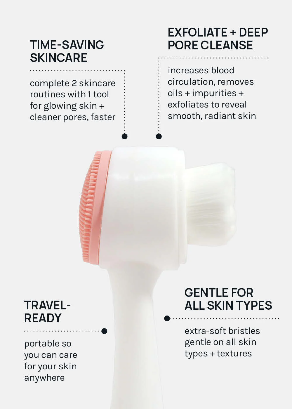 AOA 2-in-1 Facial Brush - Mrs Treak