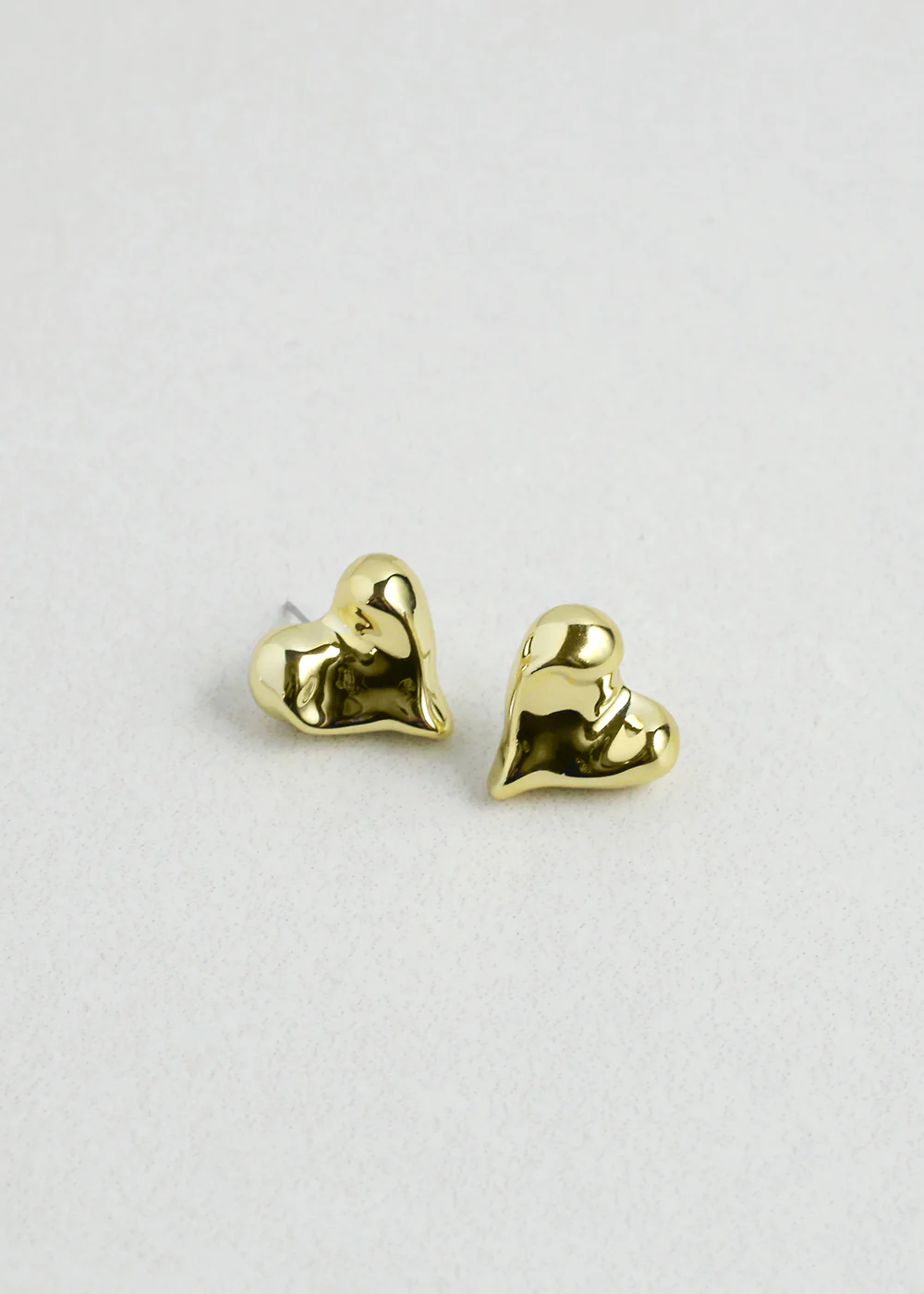Chunky Heart Stud Earrings - Mrs Treak
