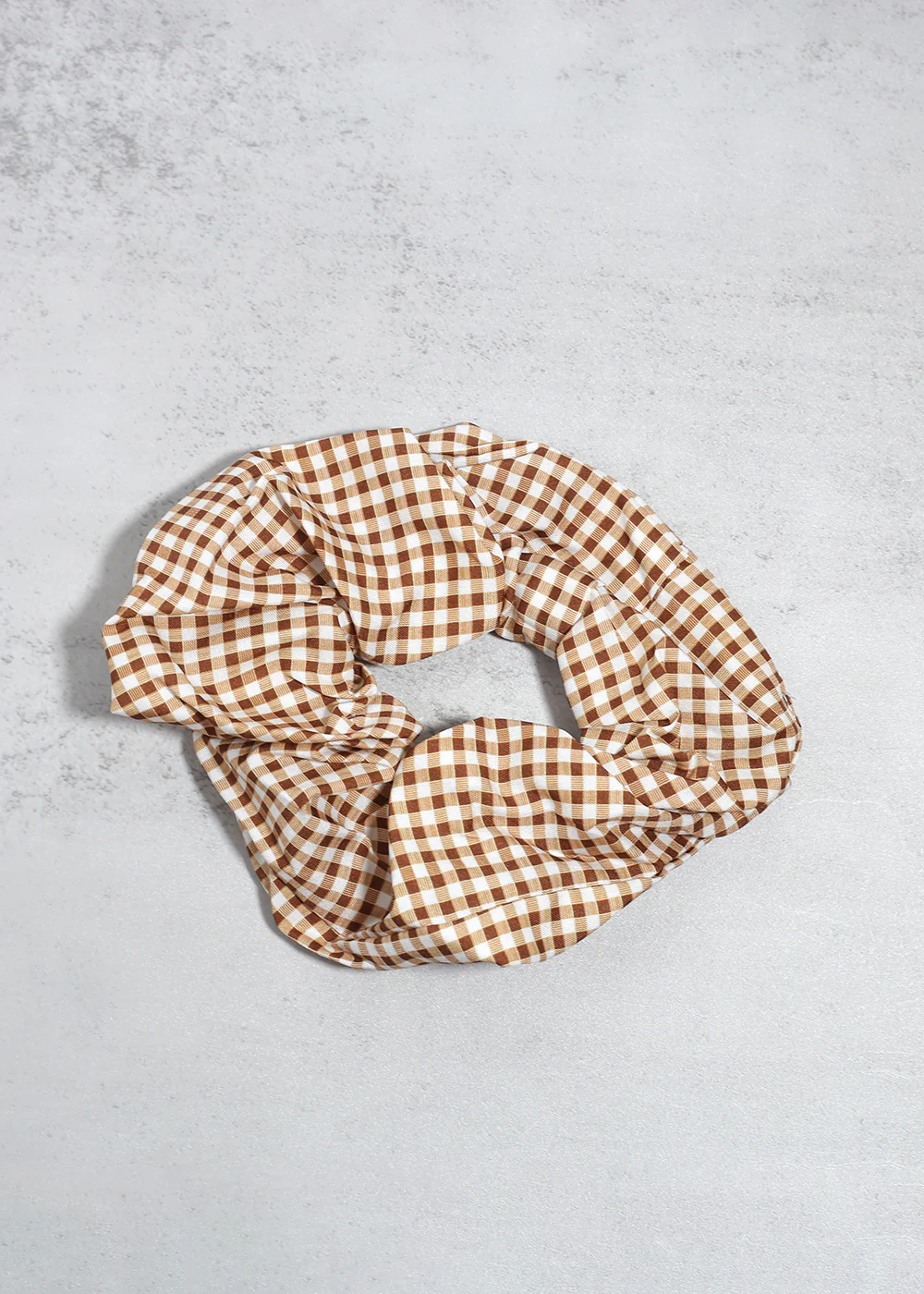 Gingham Large Scrunchie - Mrs Treak