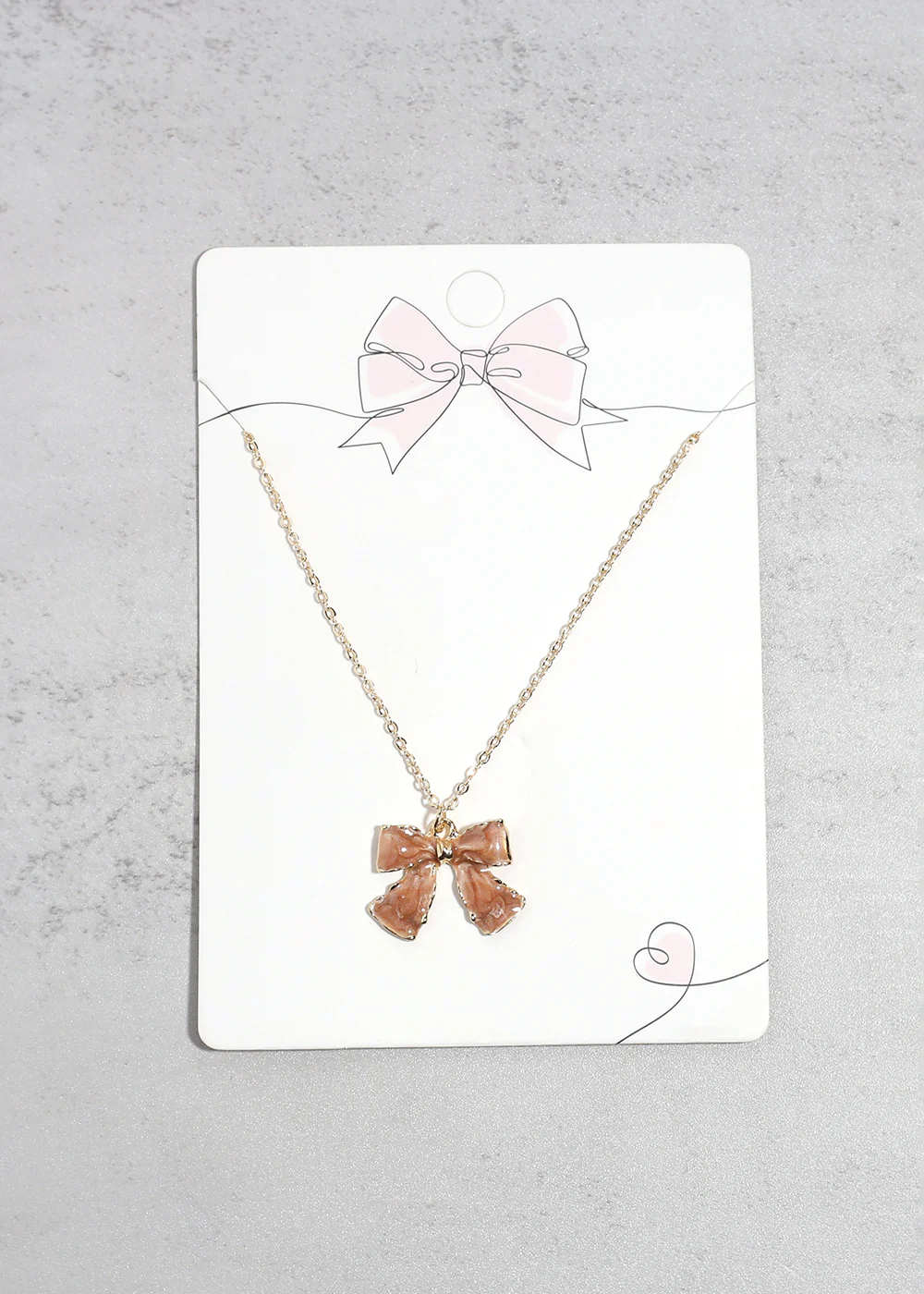 Bow Pendant Necklace - Mrs Treak