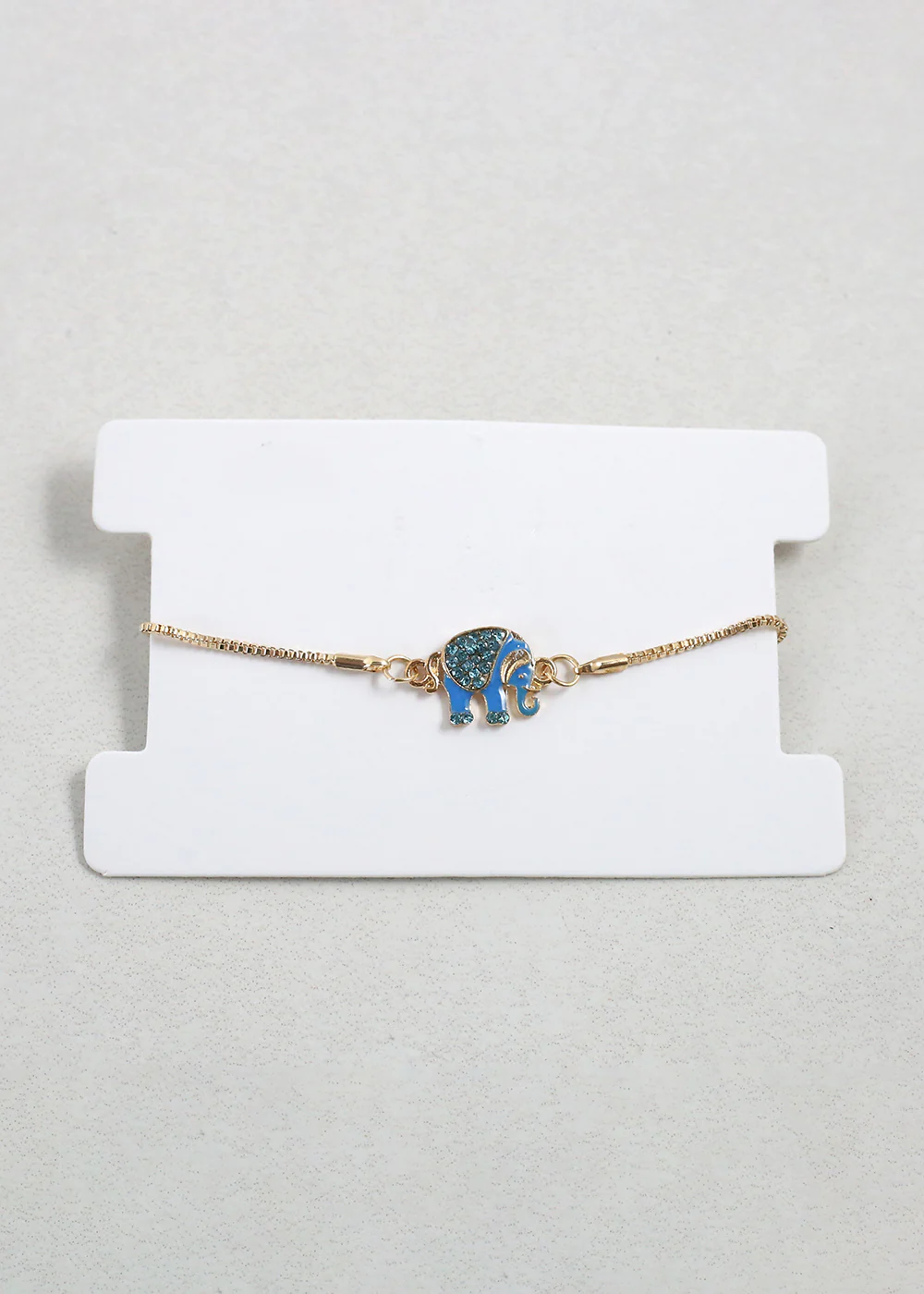 Gold Elephant Charm Bracelet - Mrs Treak