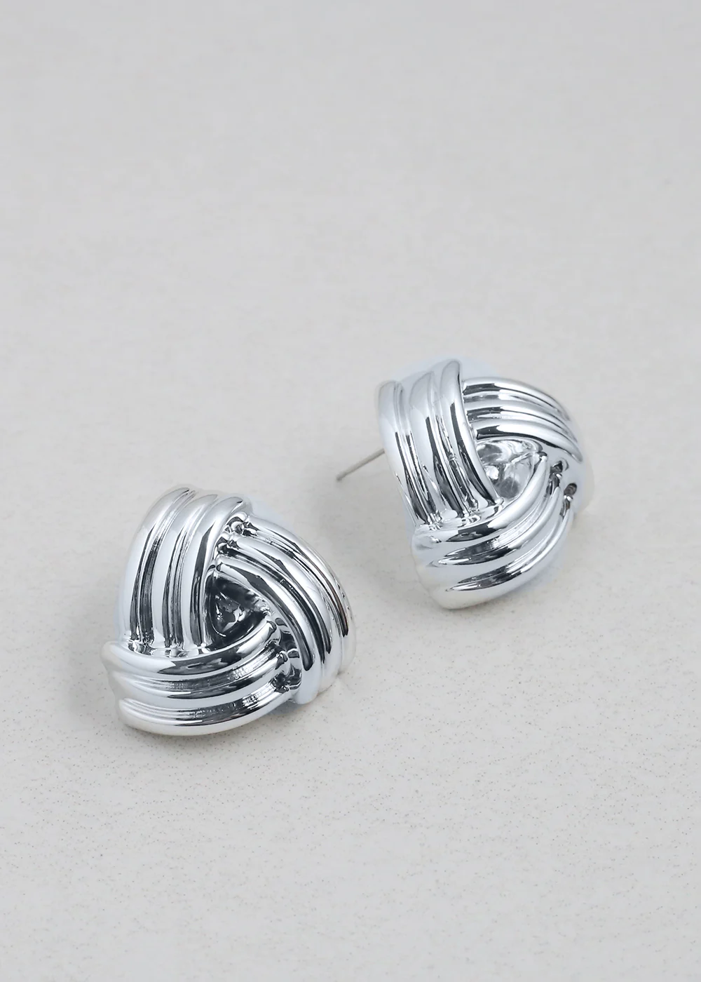 Chunky Triangular Knot Earrings - Mrs Treak