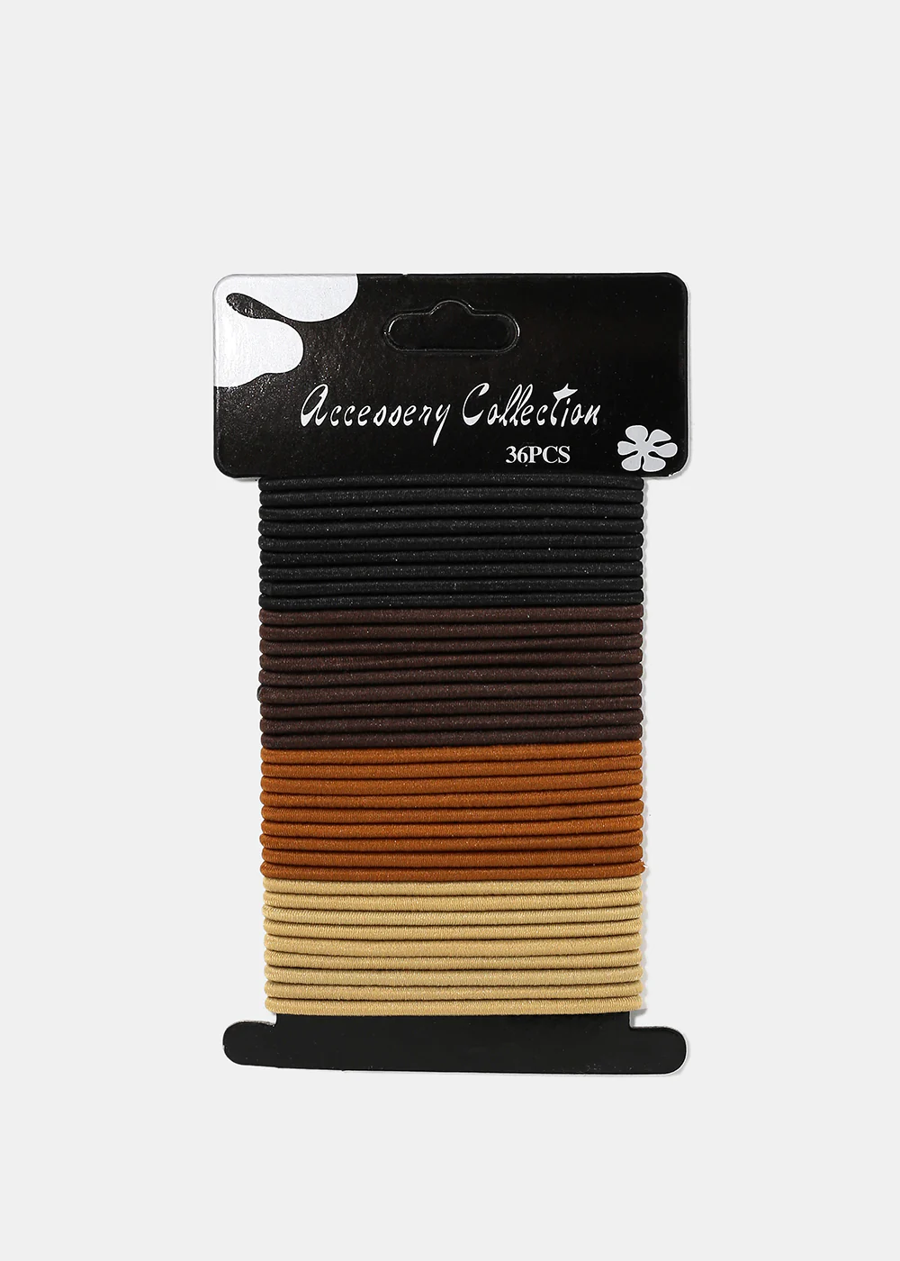 36-Piece Neutral Tone Thin Hair Ties - Mrs Treak