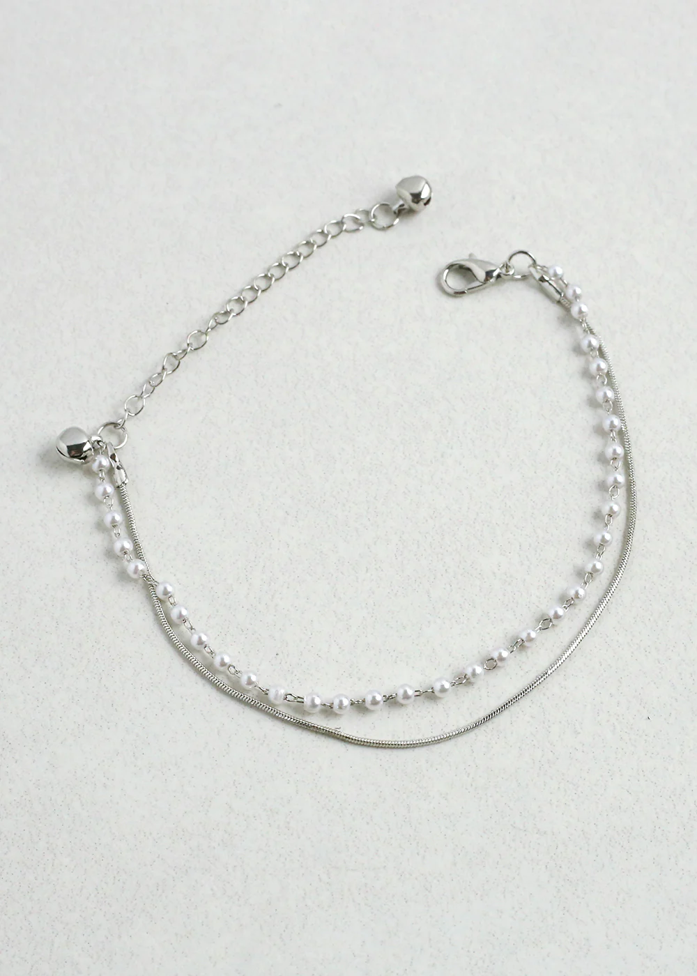 2 Layered Pearl Anklet - Mrs Treak