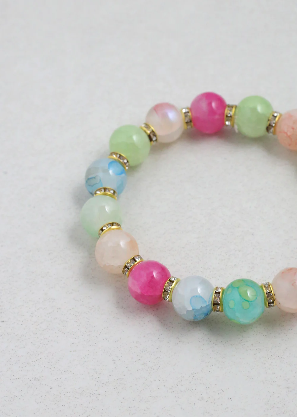 Colorful Marble Bead Bracelet - Mrs Treak