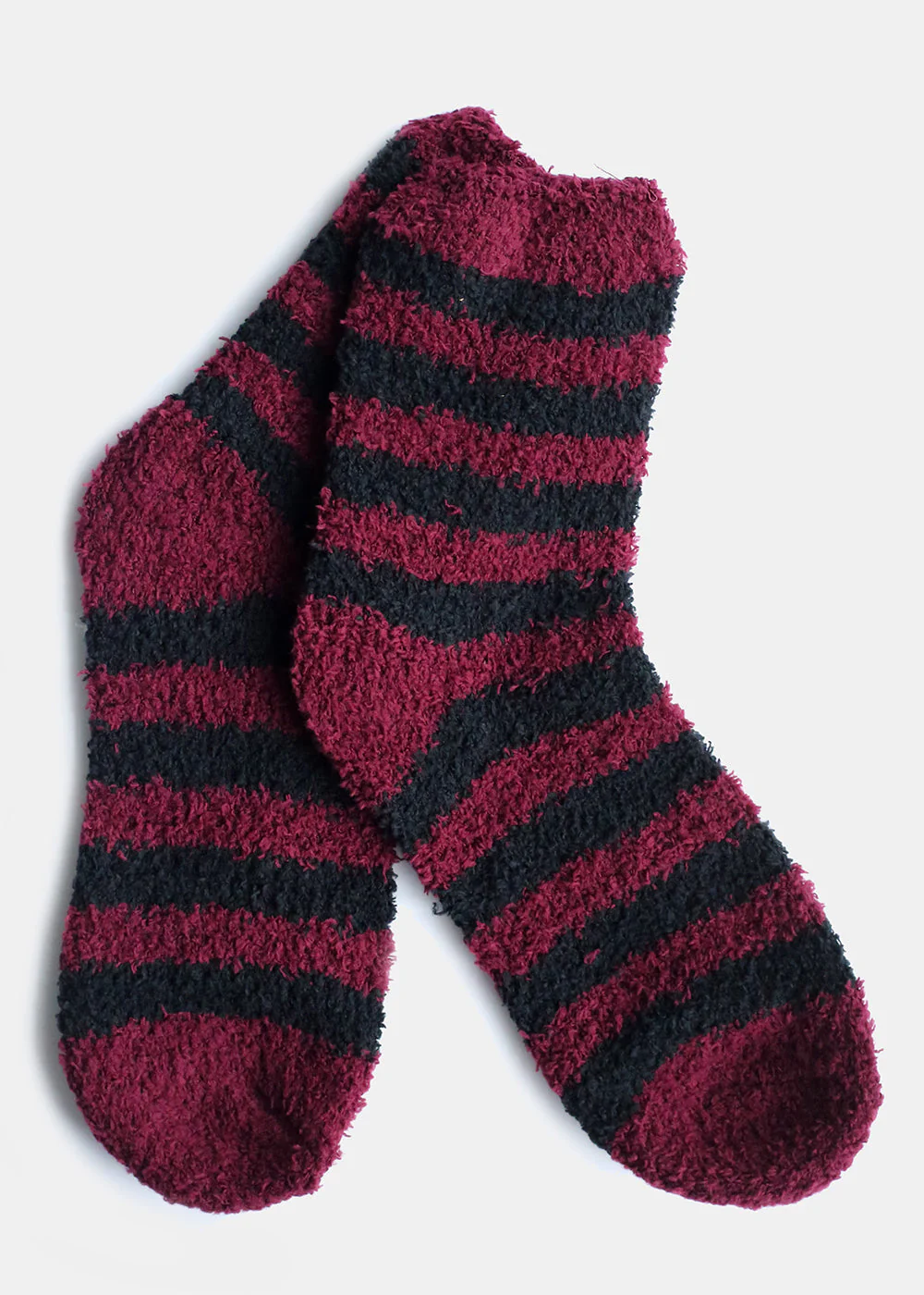 Fuzzy Socks with Stripes - Mrs Treak