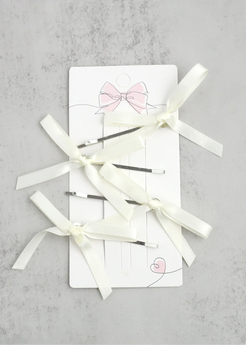 4-PC Cute Hair Bow Pins - Mrs Treak