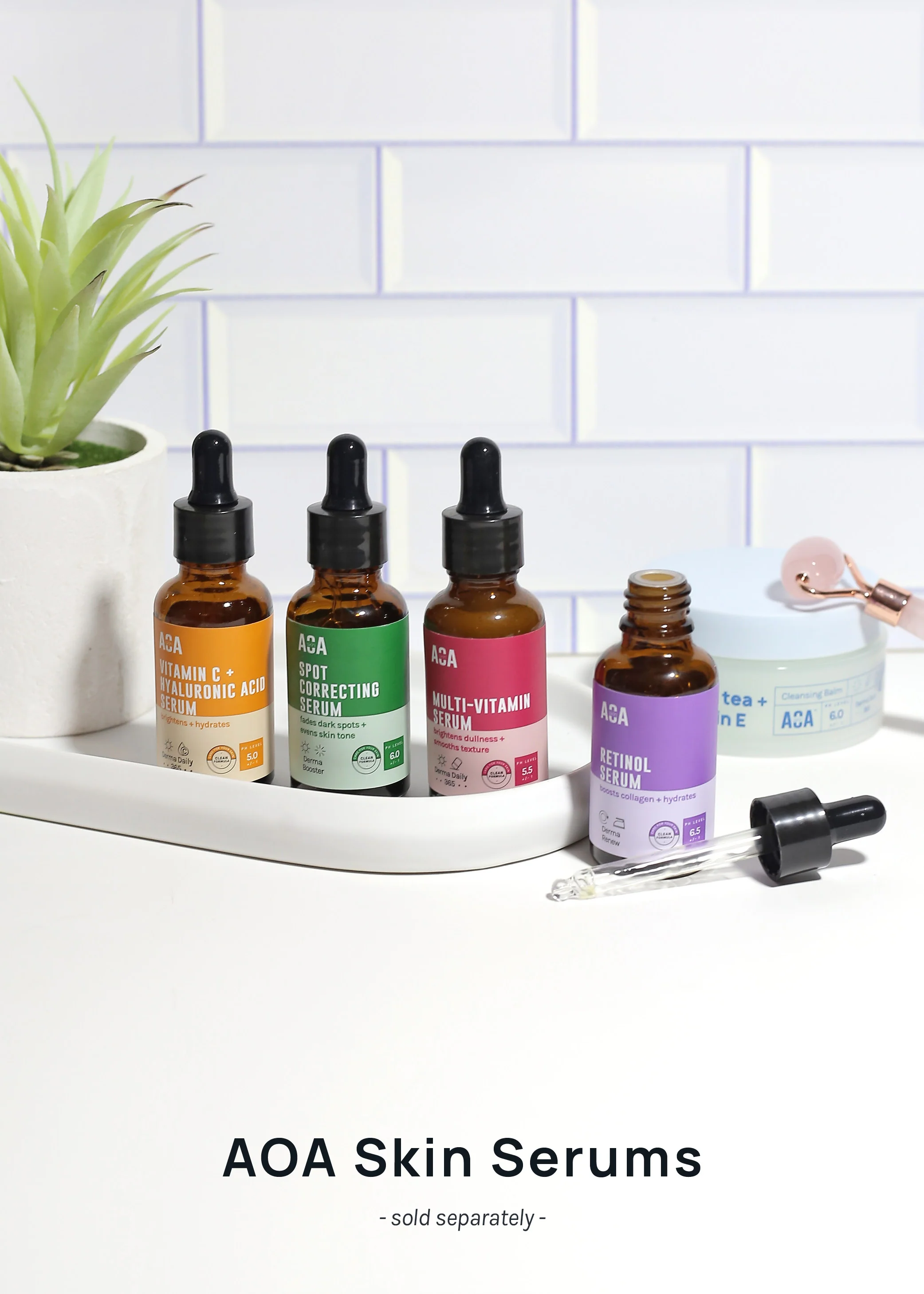 AOA Skin Vitamin C + Hyaluronic Acid Serum - Mrs Treak