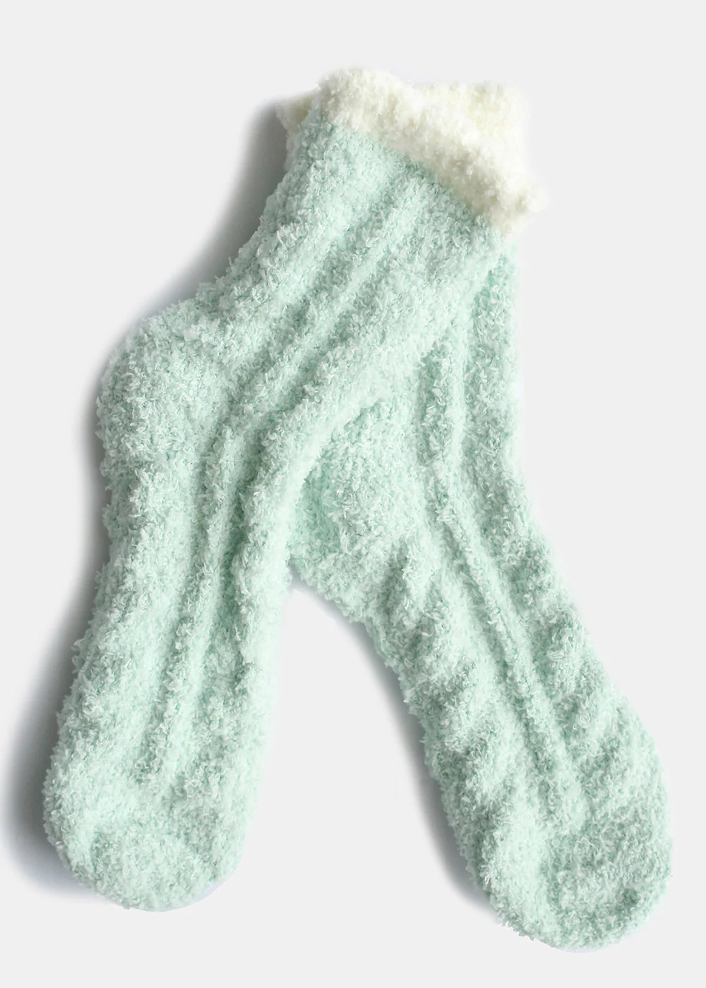 Two Tone Fuzzy Socks - Mrs Treak