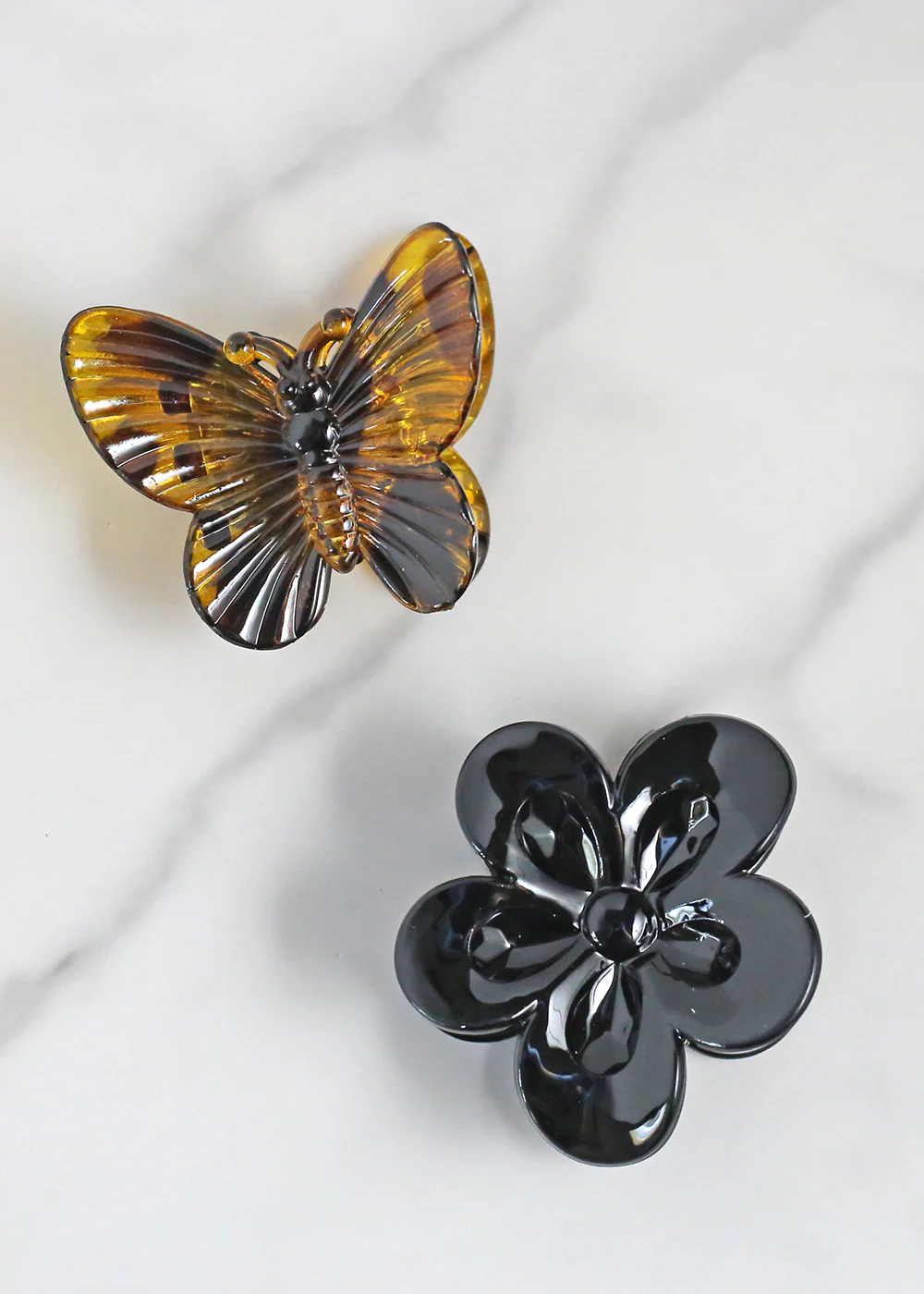 2 PC Butterfly & Flower Hair Clip - Mrs Treak