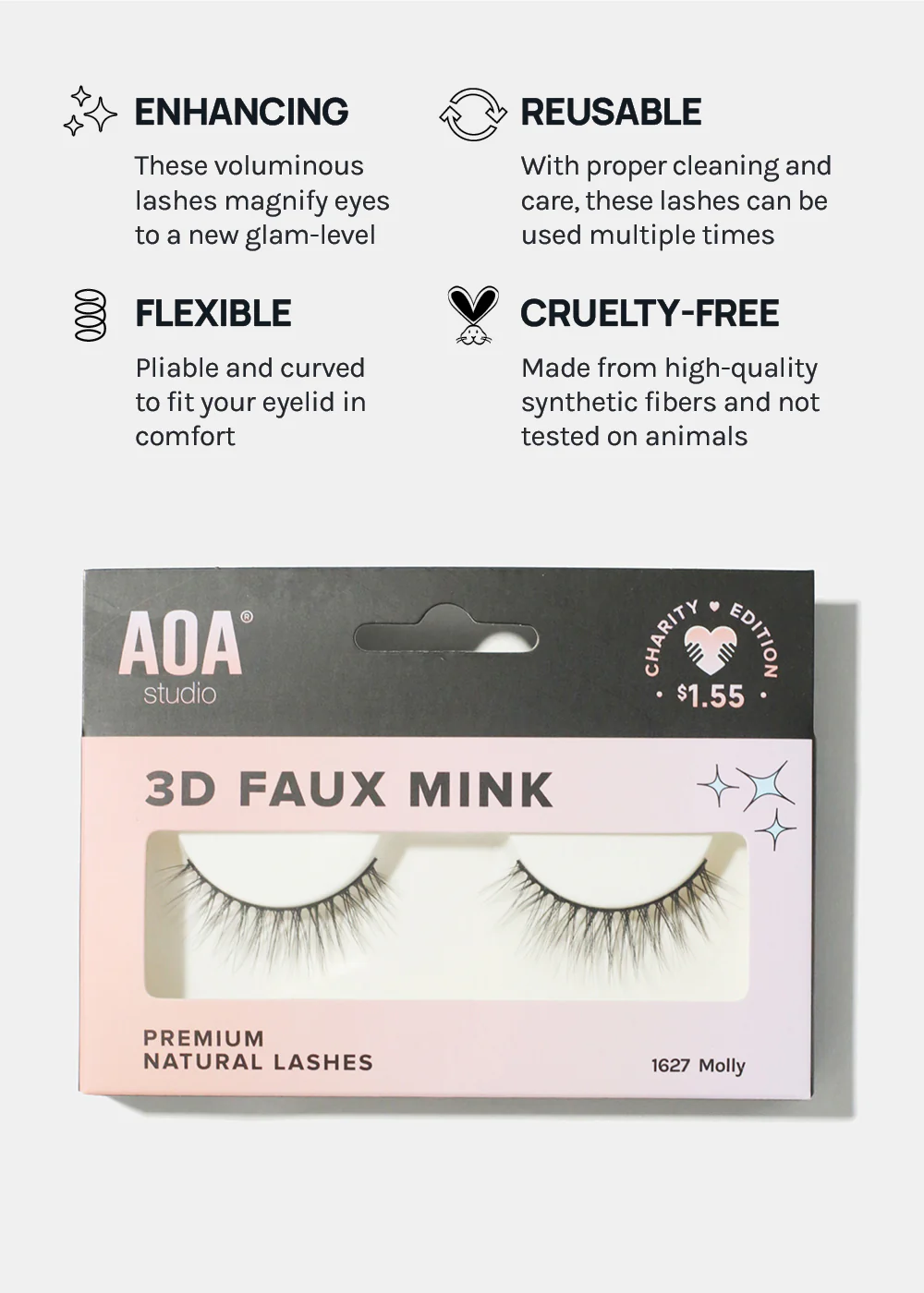 Paw Paw: 3D Faux Mink Lashes - Molly - Mrs Treak