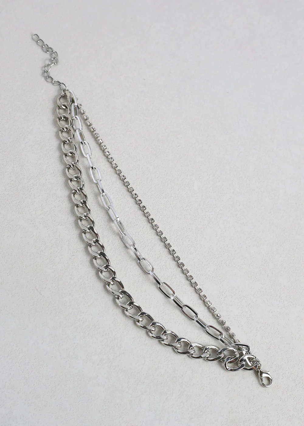 3 Layered Rhinestone Bracelet - Mrs Treak