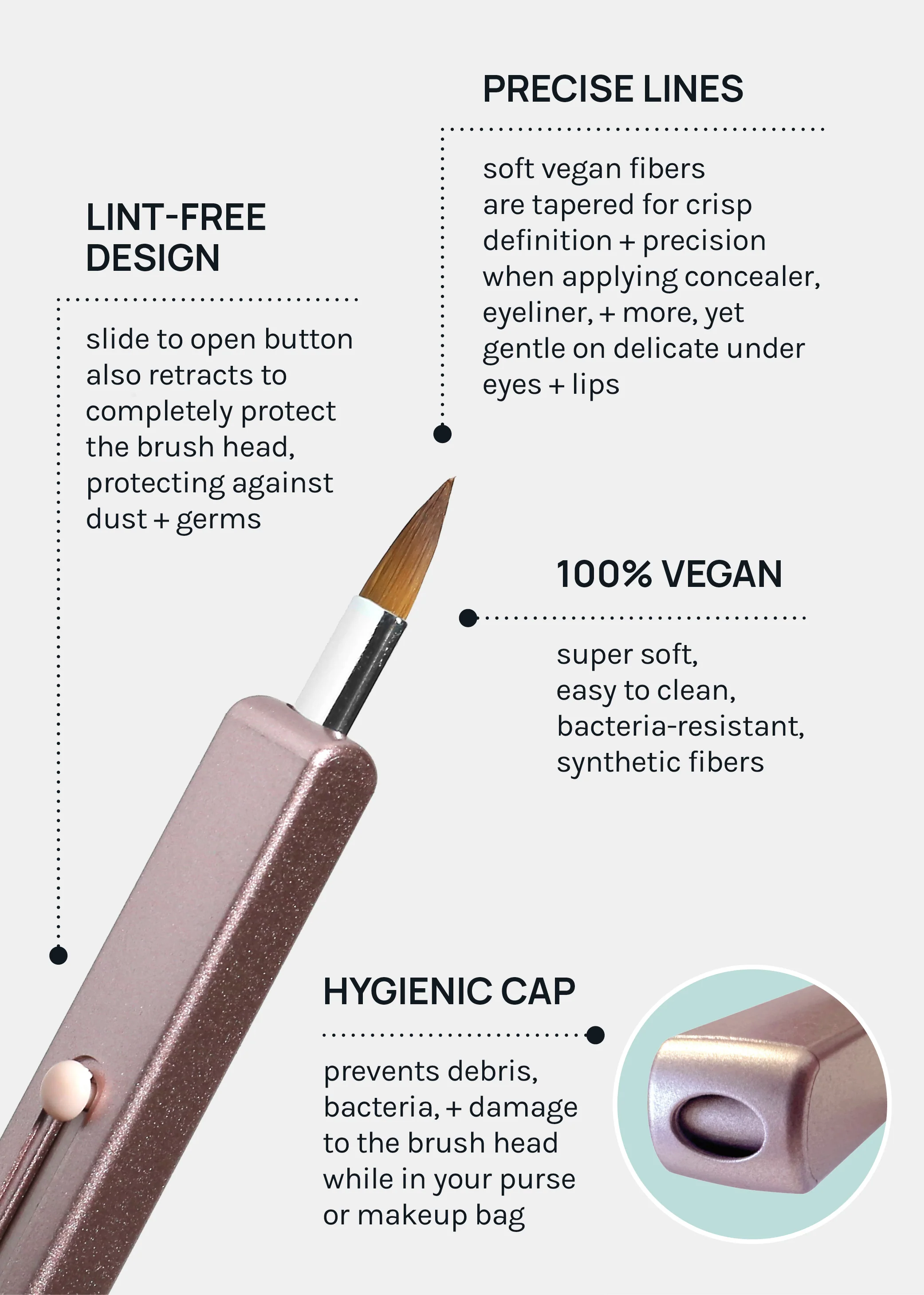 AOA Retractable Lip Brush - Mrs Treak