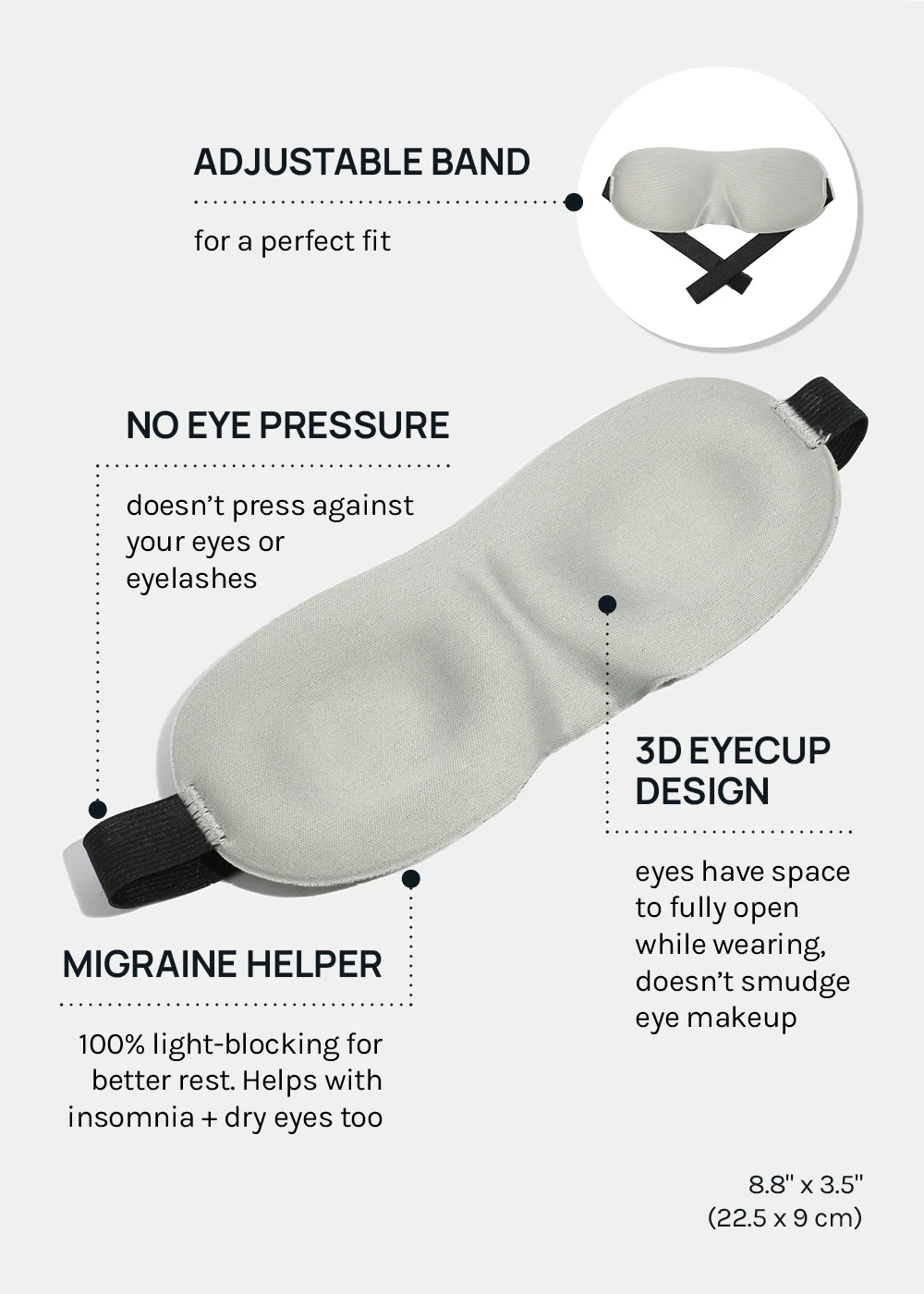 Official Key Items 3D Sleep Eye Mask - Mrs Treak