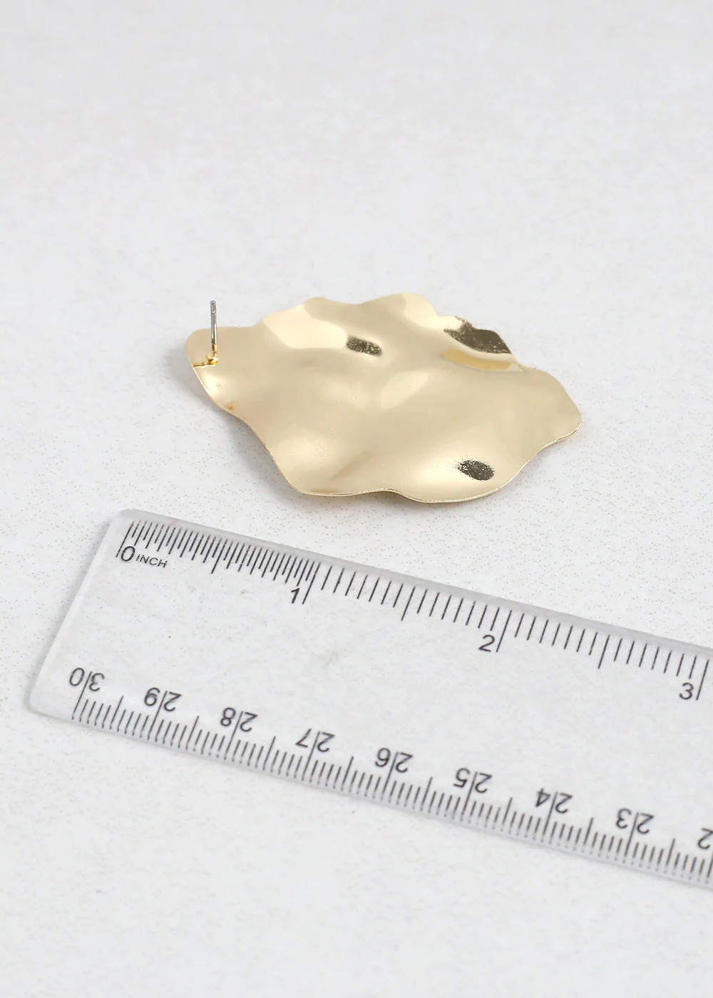 Modern Hammered Metal Statement Earrings - Mrs Treak