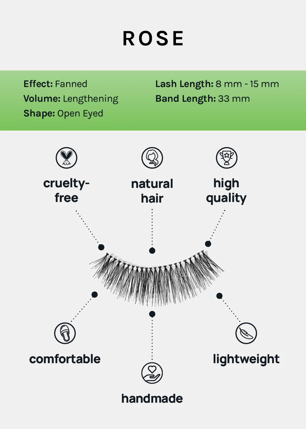 AOA Studio Eyelashes - Rose - Mrs Treak