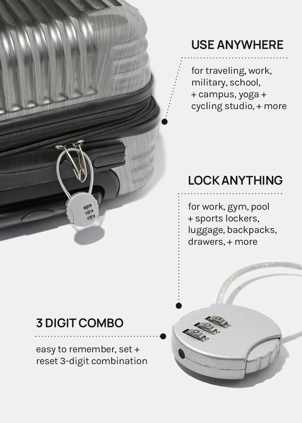 Official Key Items Anti-theft Cable Lock - Mrs Treak