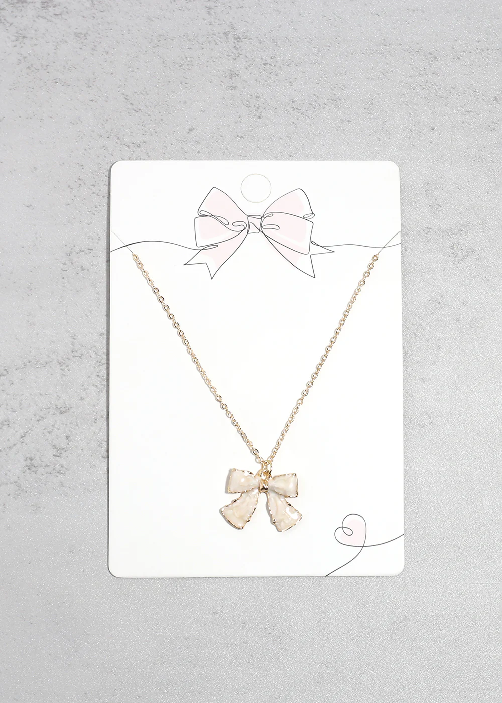 Bow Pendant Necklace - Mrs Treak
