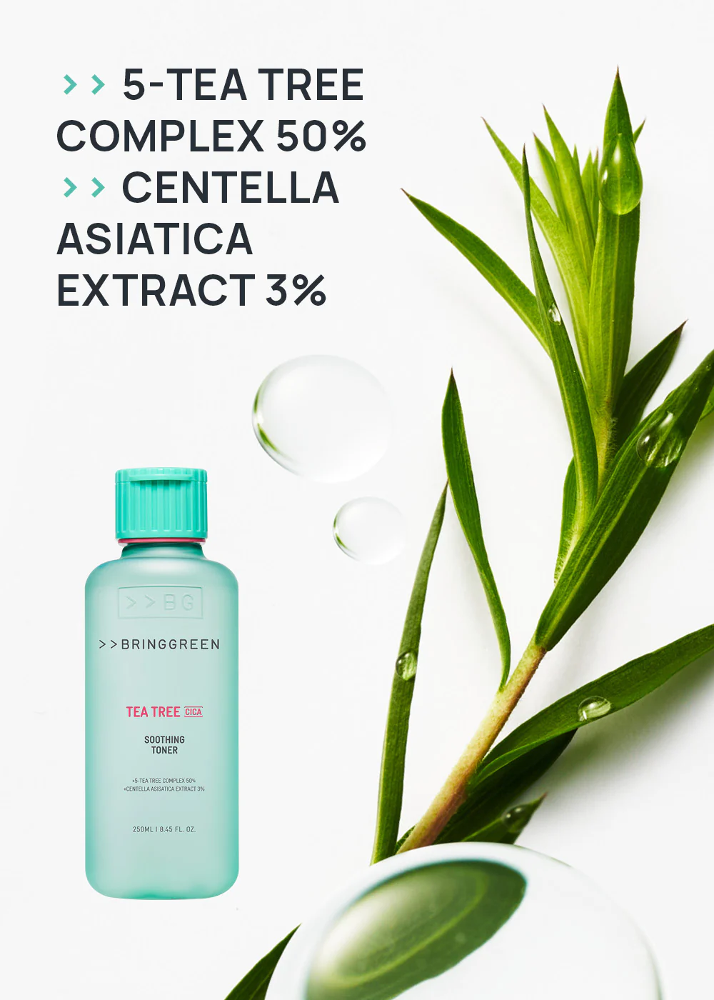 BRINGGREEN Tea Tree Cica Soothing Toner - Mrs Treak