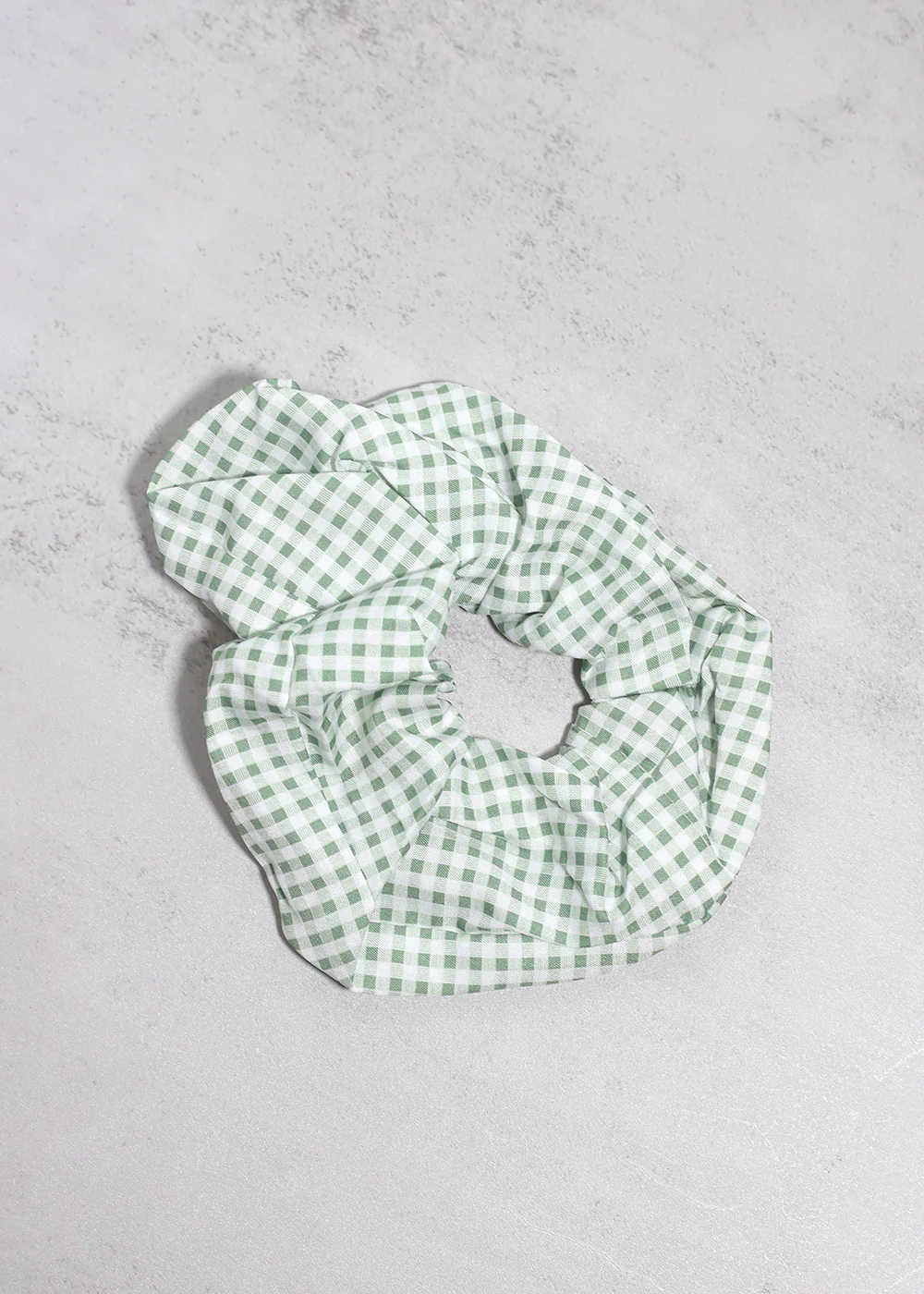 Gingham Large Scrunchie - Mrs Treak