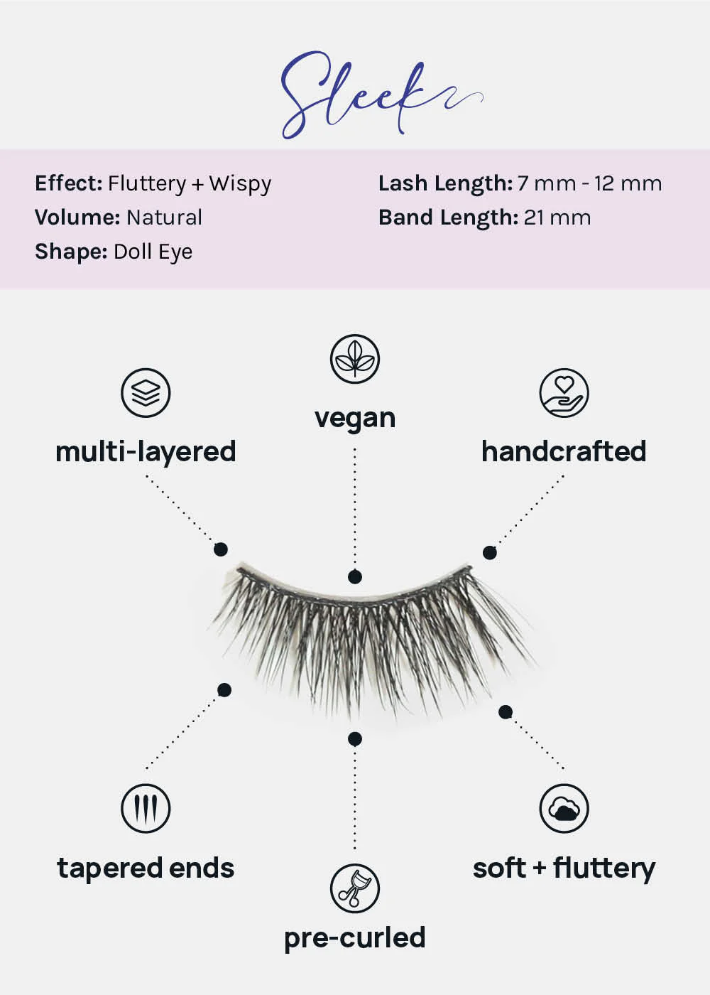 Demi-Dream Half Lashes �C Sleek - Mrs Treak